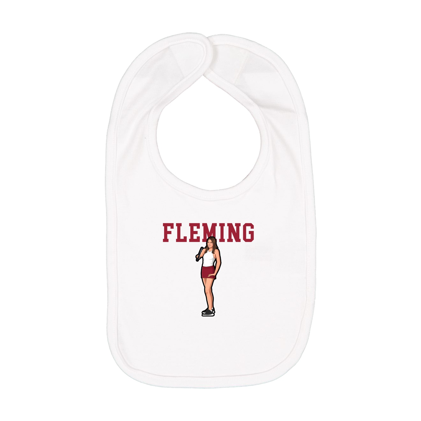 Infant Bib — Shirsey in White
