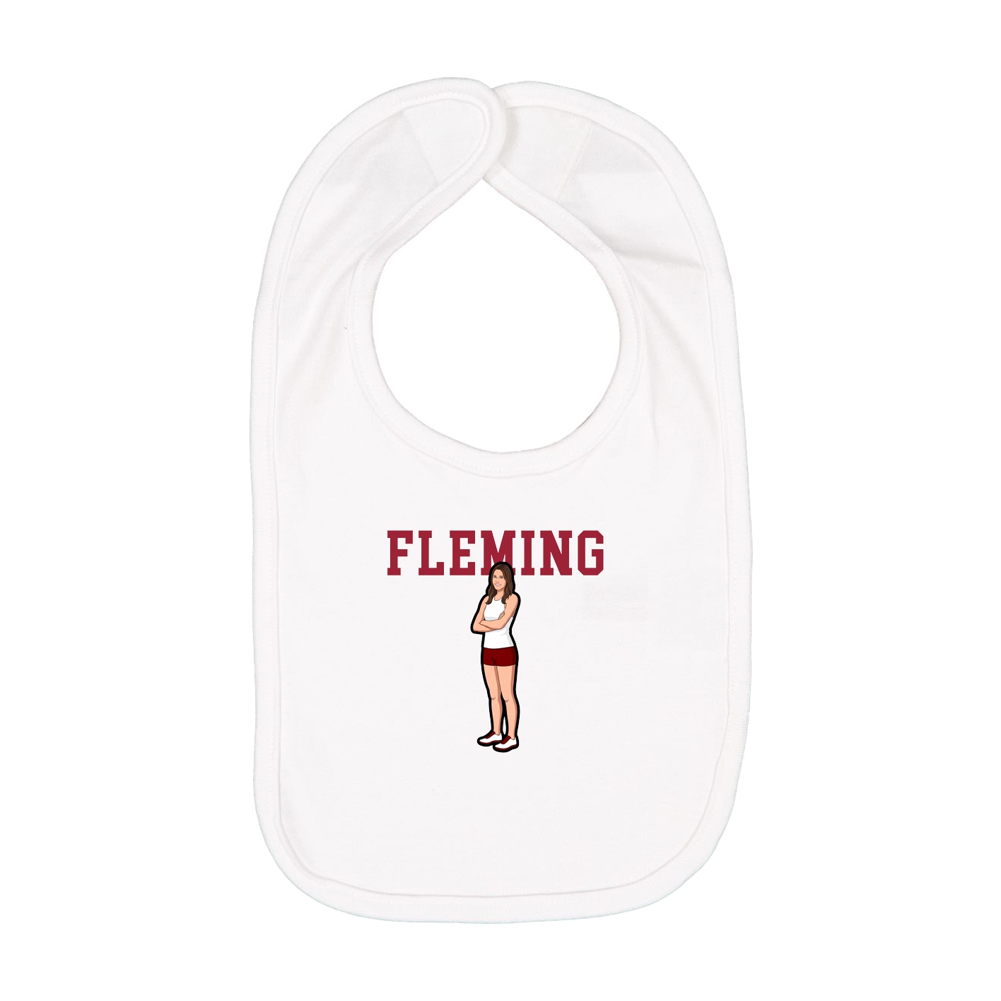 Infant Bib — Shirsey in White