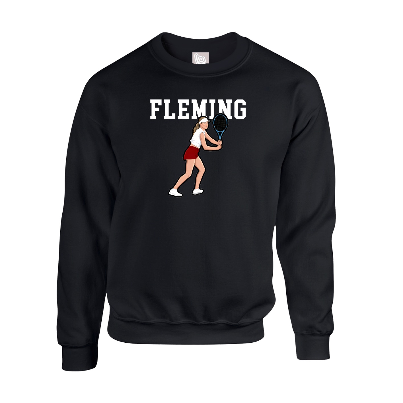 Fleece Crew — Shirsey in Black