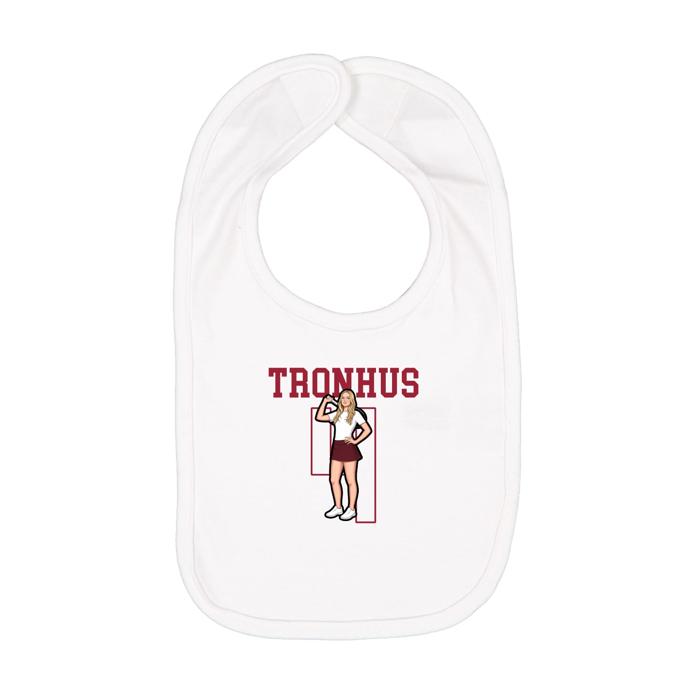 Infant Bib — Shirsey in White