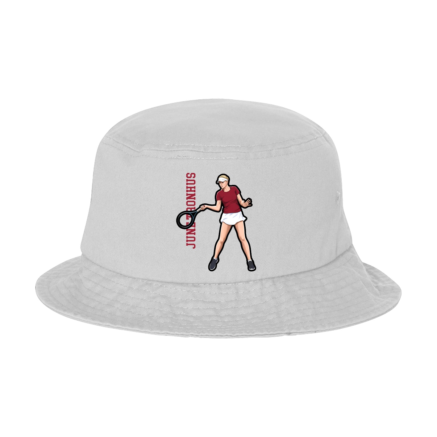 Bucket Cap — Name Vertical in White