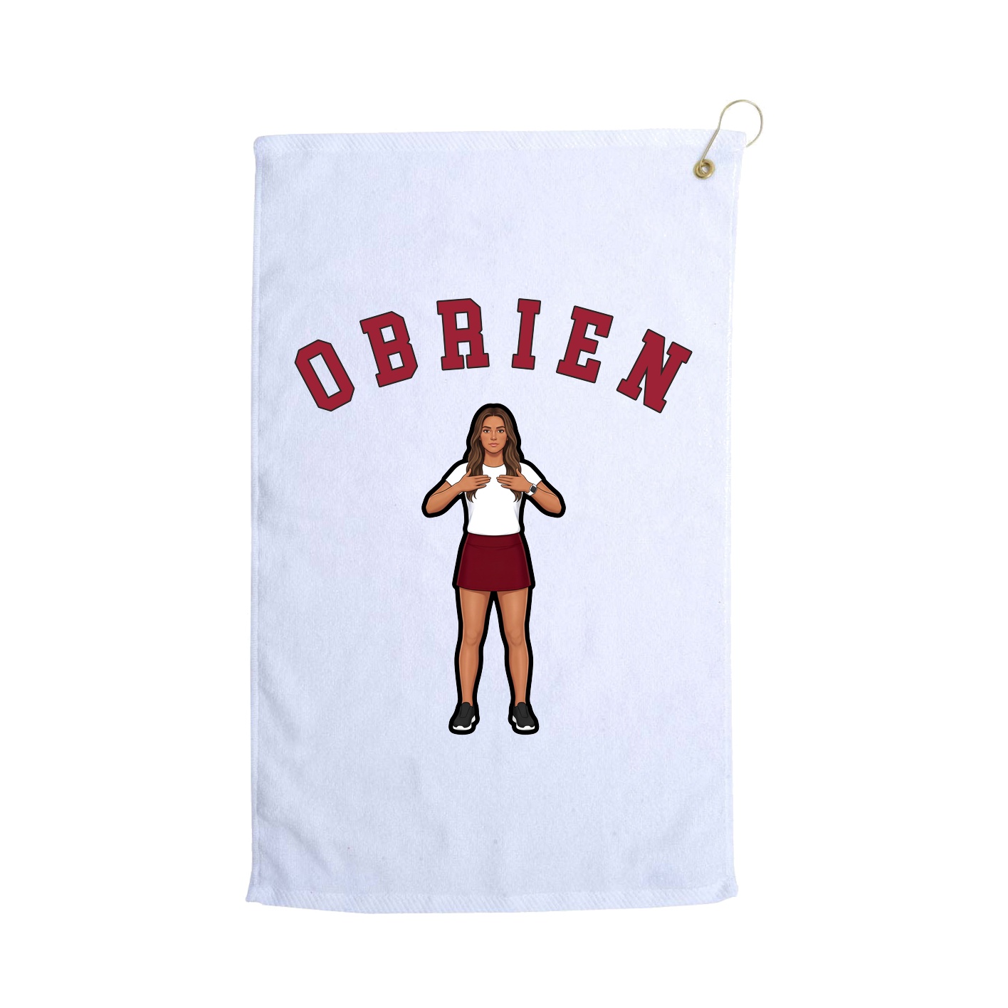 Golf Towel — Shirsey Arch in White