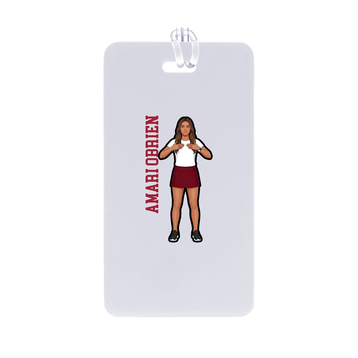 Bag Tag — Name Vertical in Classic