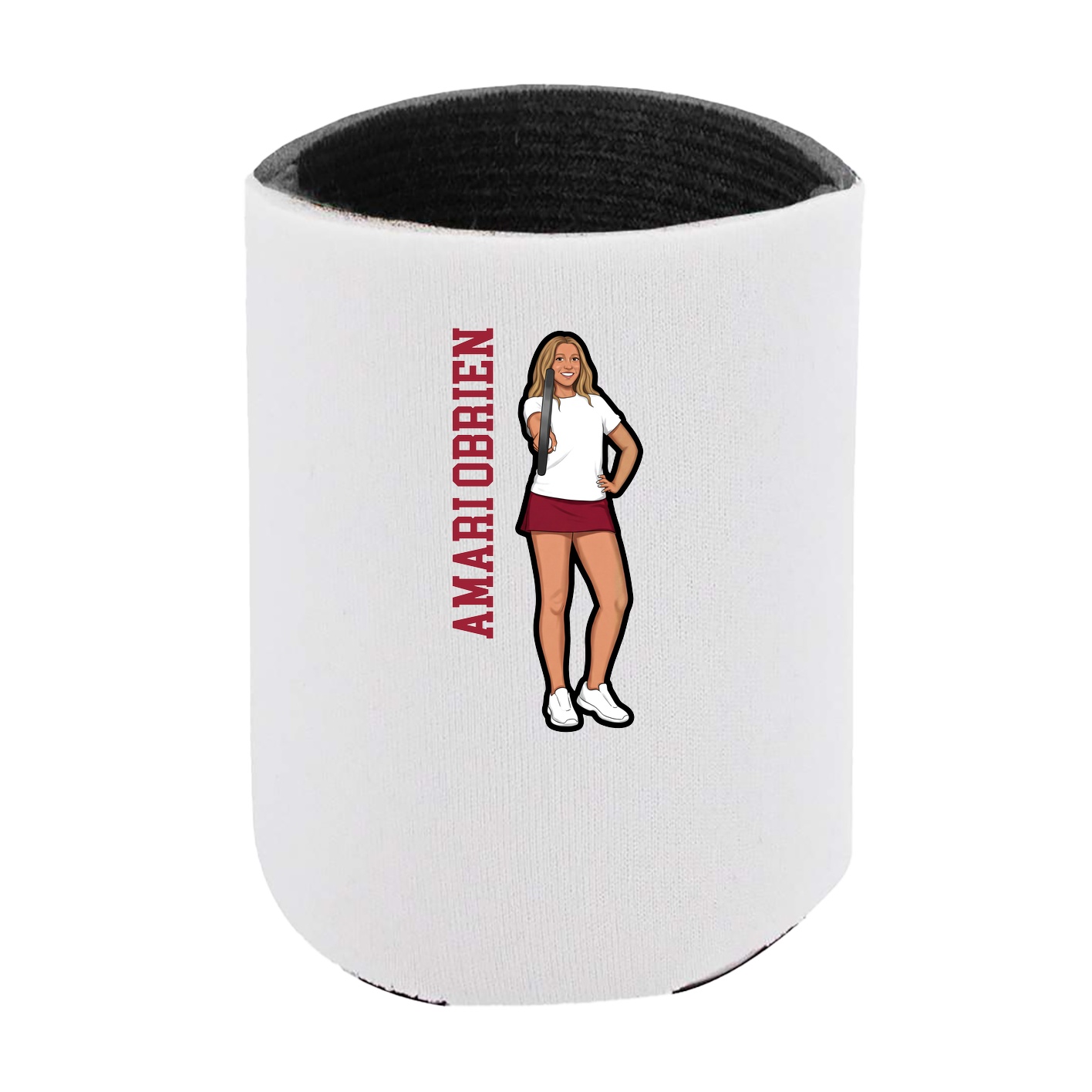 Can Holder — Name Vertical in White