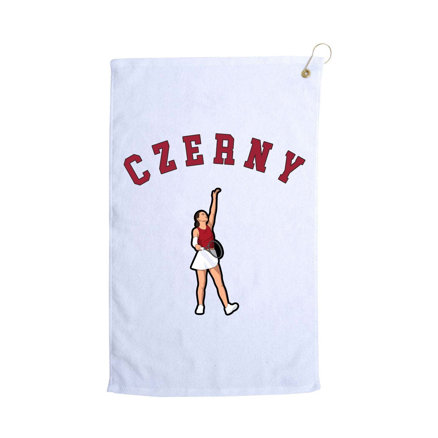 Golf Towel — Shirsey Arch in White