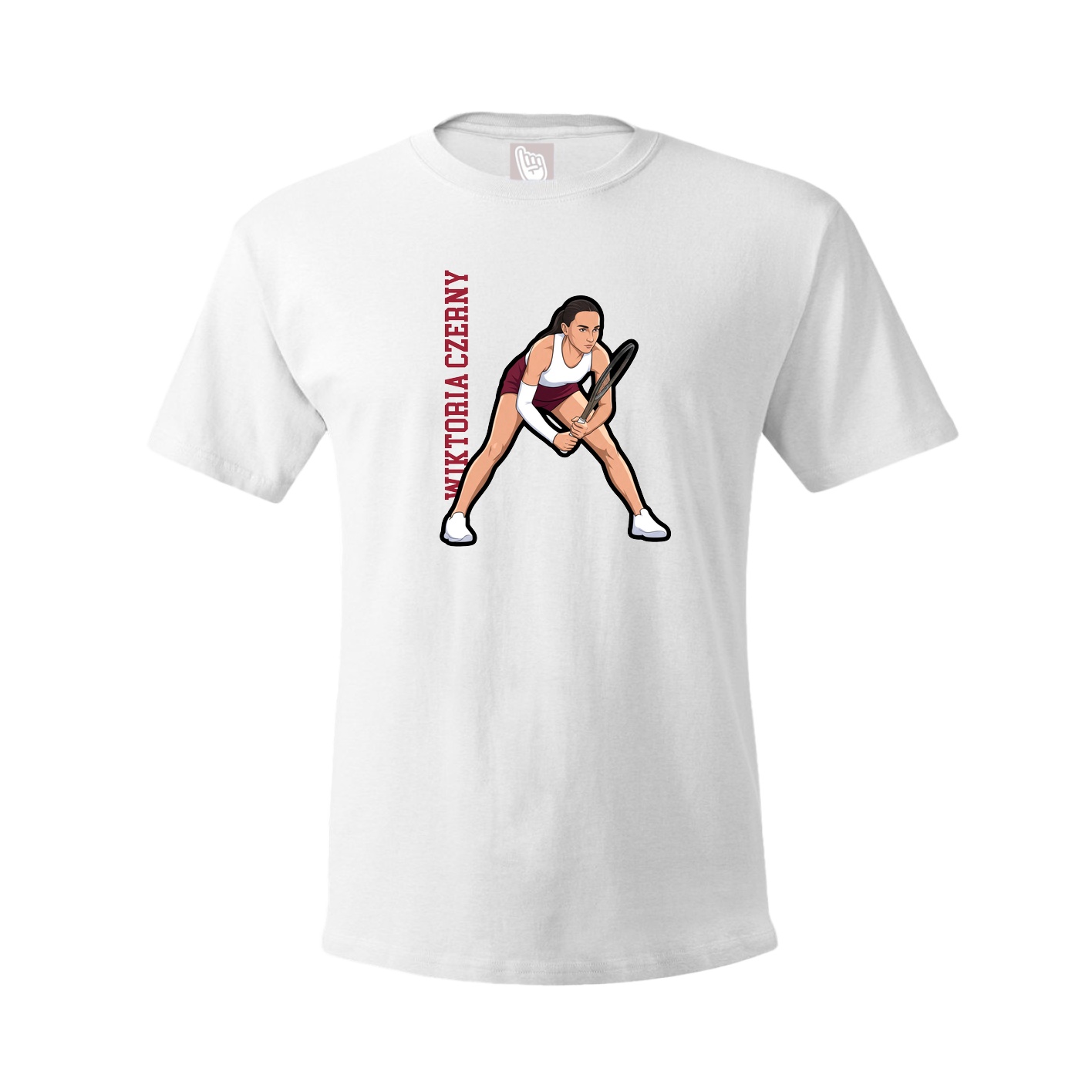 Youth Tee — Name Vertical in White
