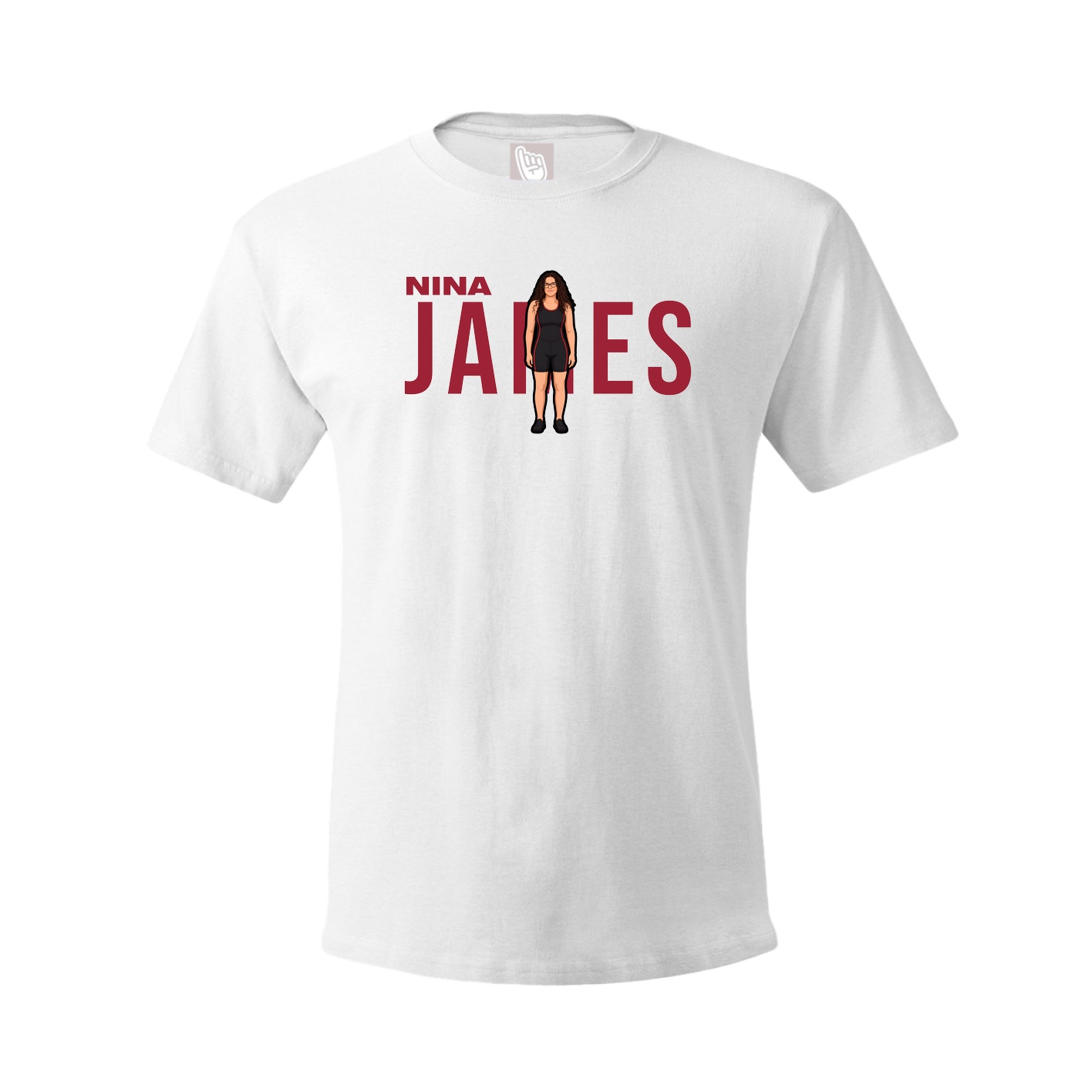 Youth Tee — Player Name in White