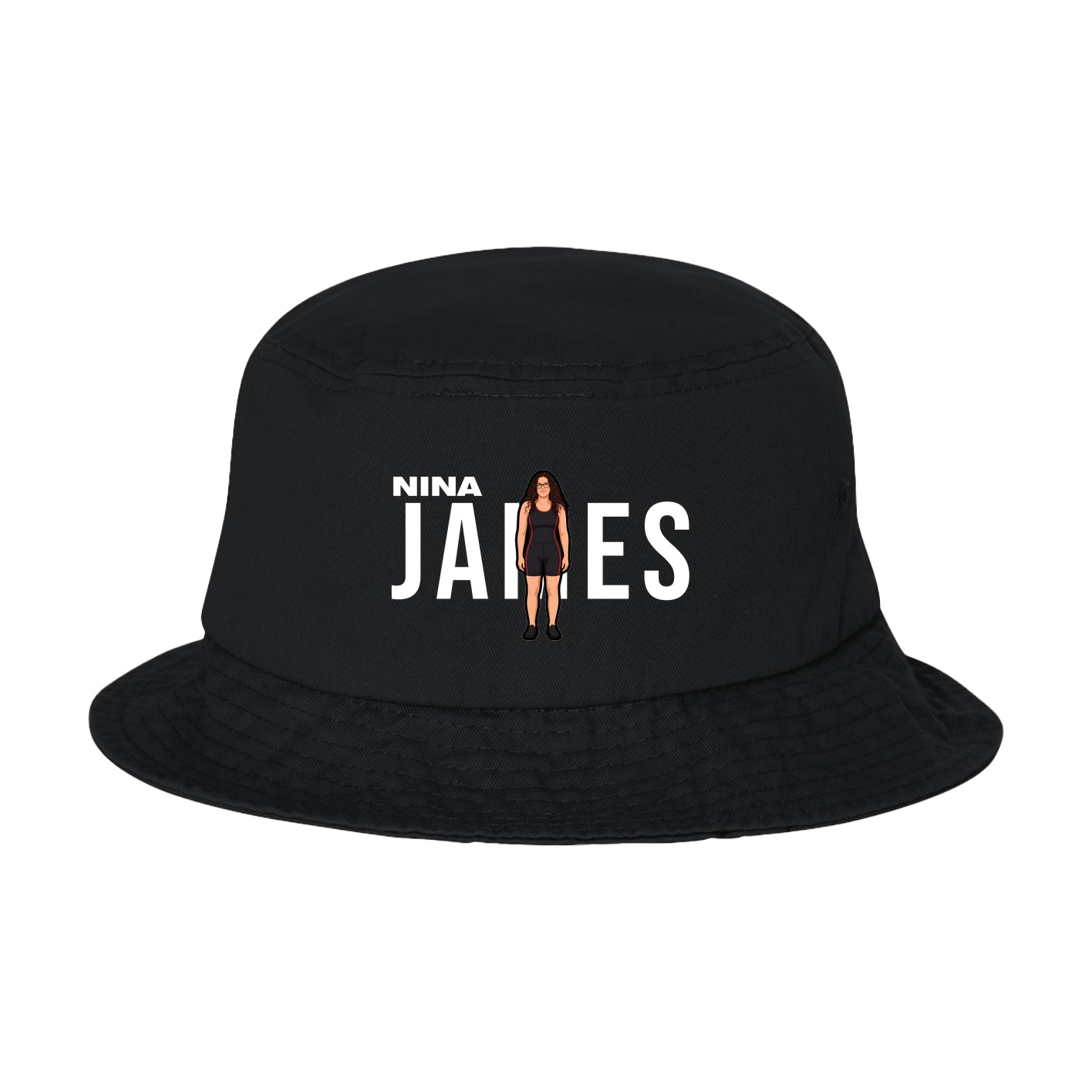Bucket Cap — Player Name in Black