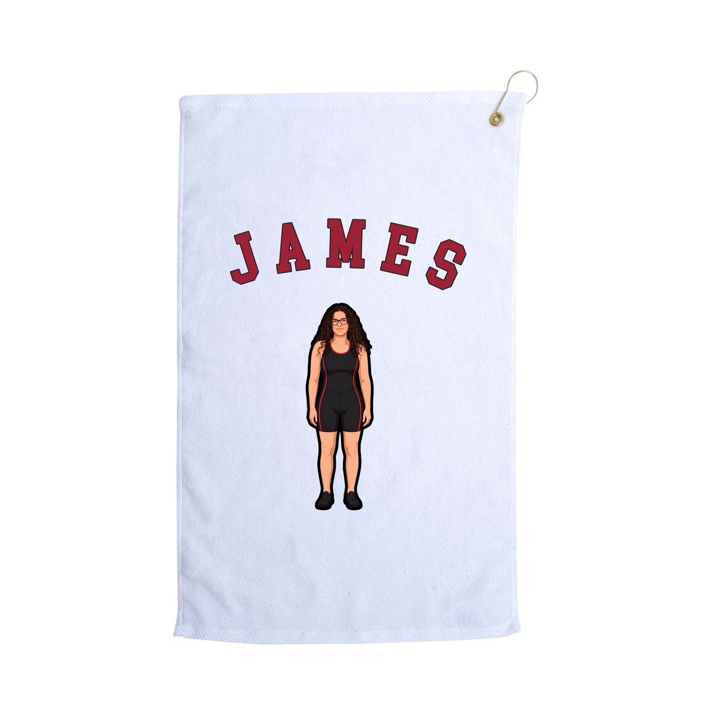 Golf Towel — Shirsey Arch in White