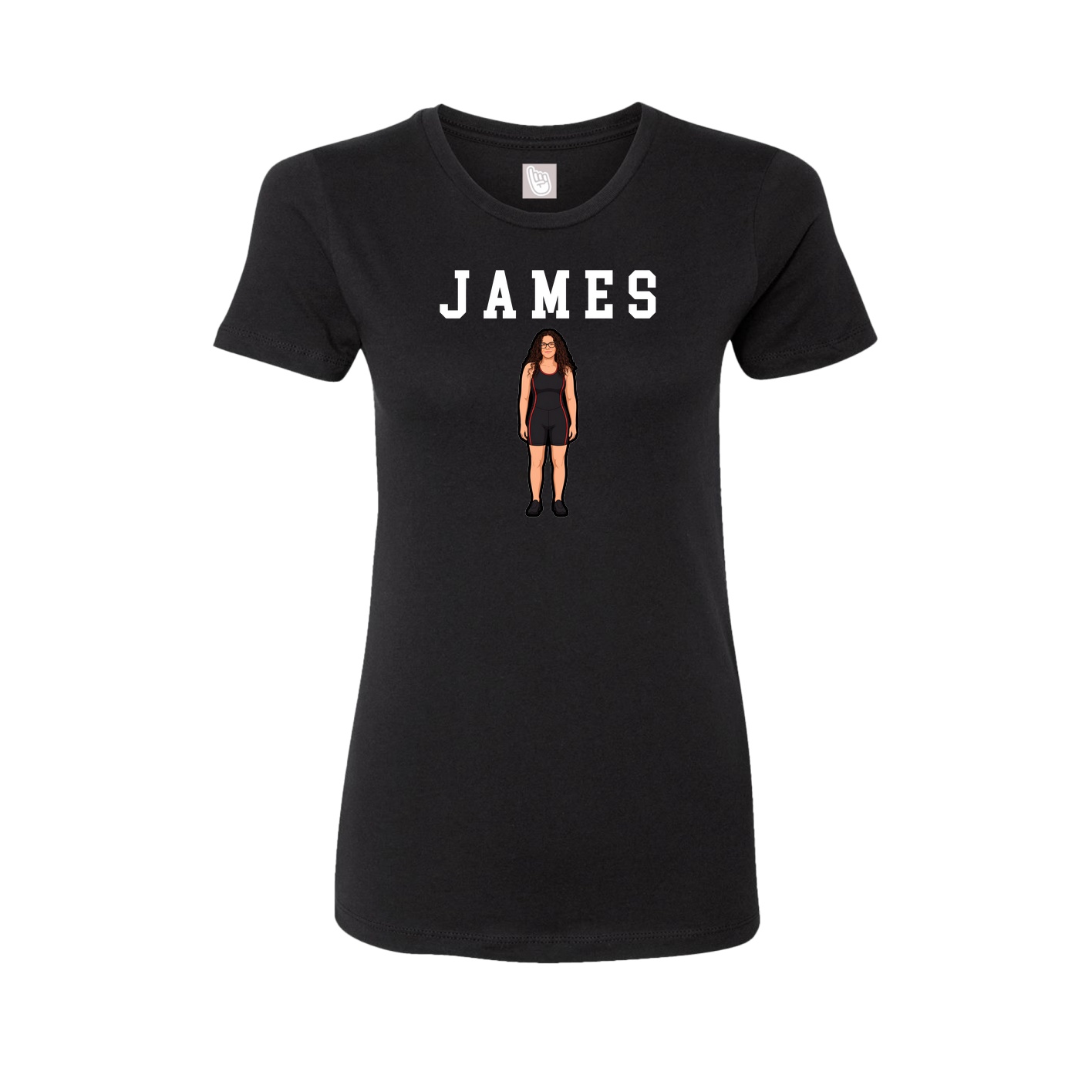 Fitted Women's Tee — Shirsey in Black