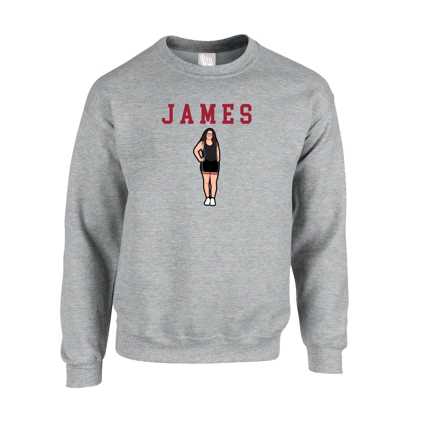 Fleece Crew — Shirsey in Grey