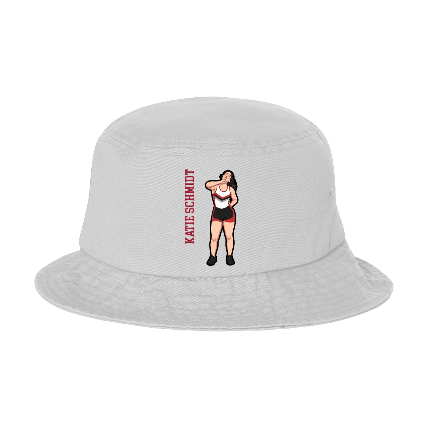 Bucket Cap — Name Vertical in White