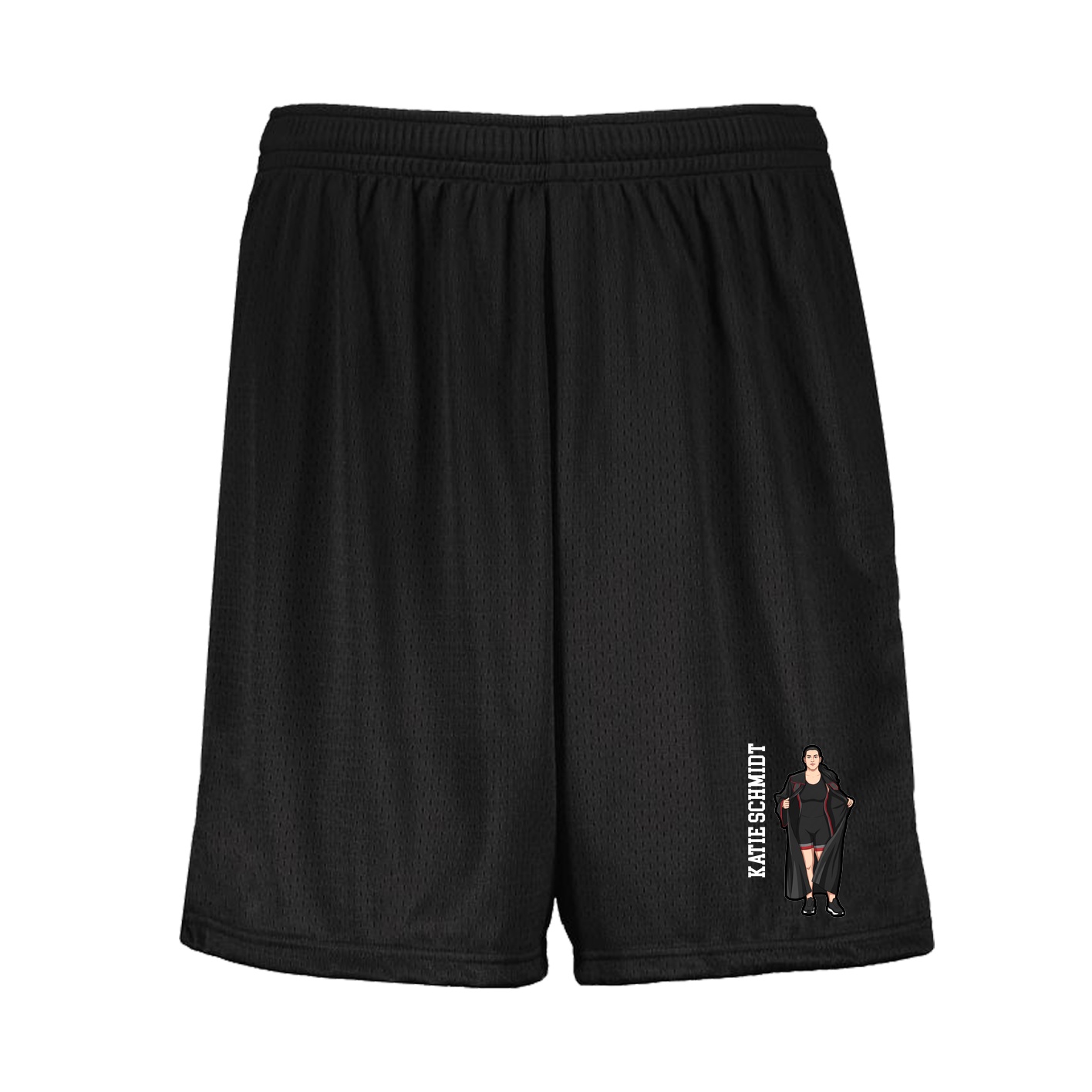 Shorts — Name Vertical in Black