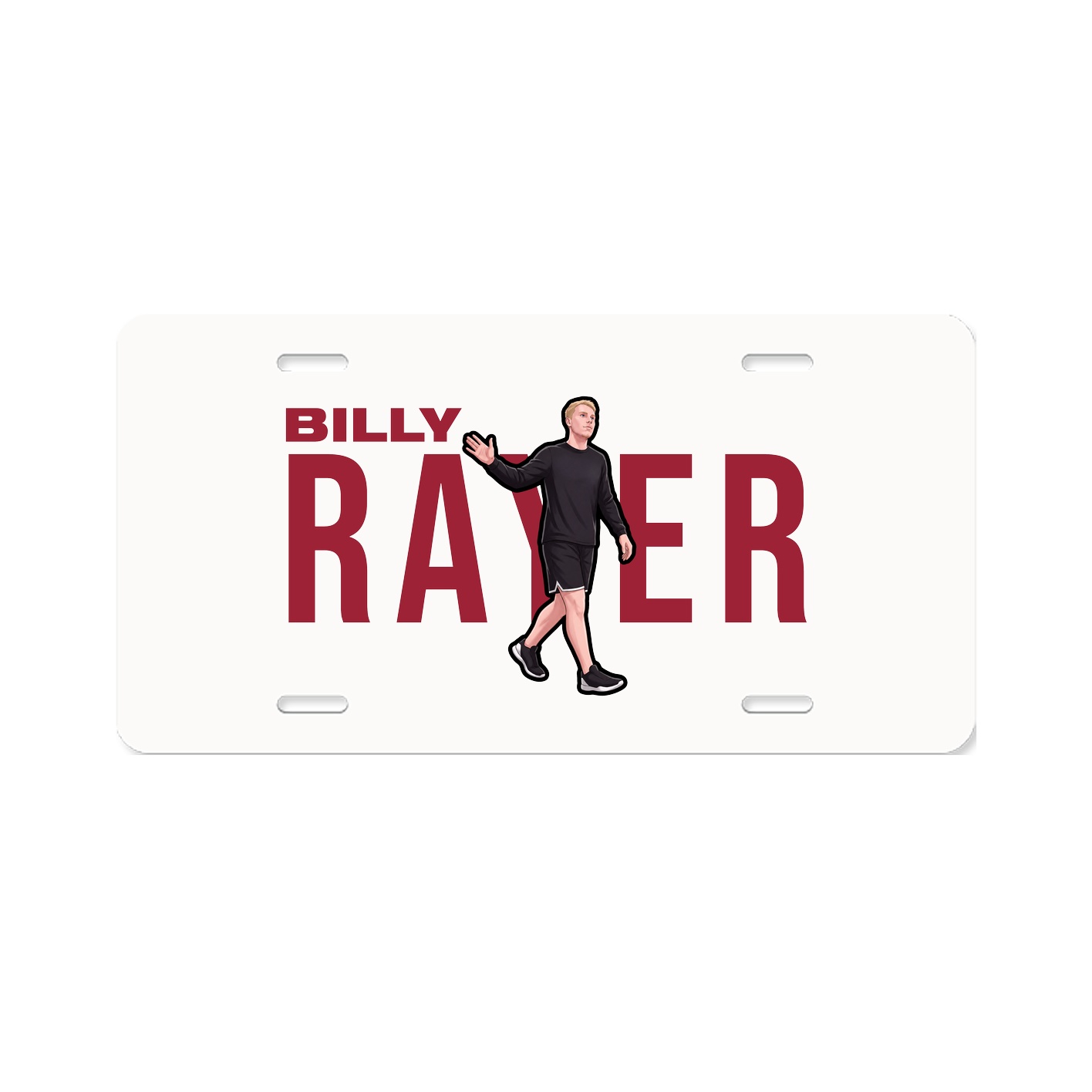 License Plate — Player Name in Classic
