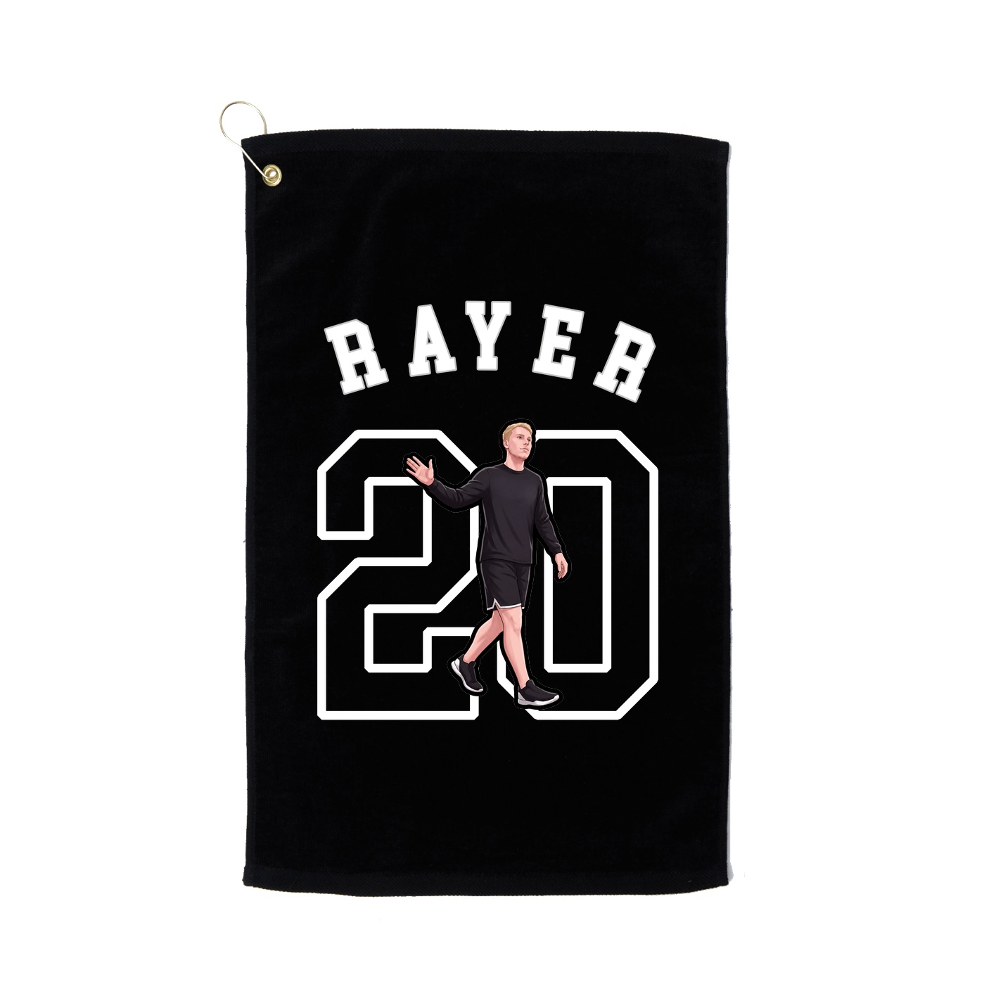 Golf Towel — Shirsey Arch in Black