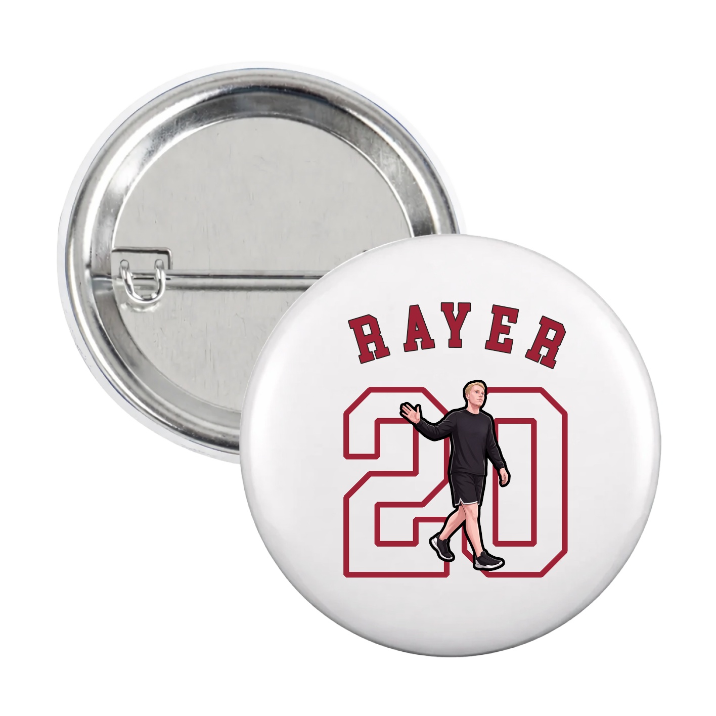 Game Day Button — Shirsey Arch in White