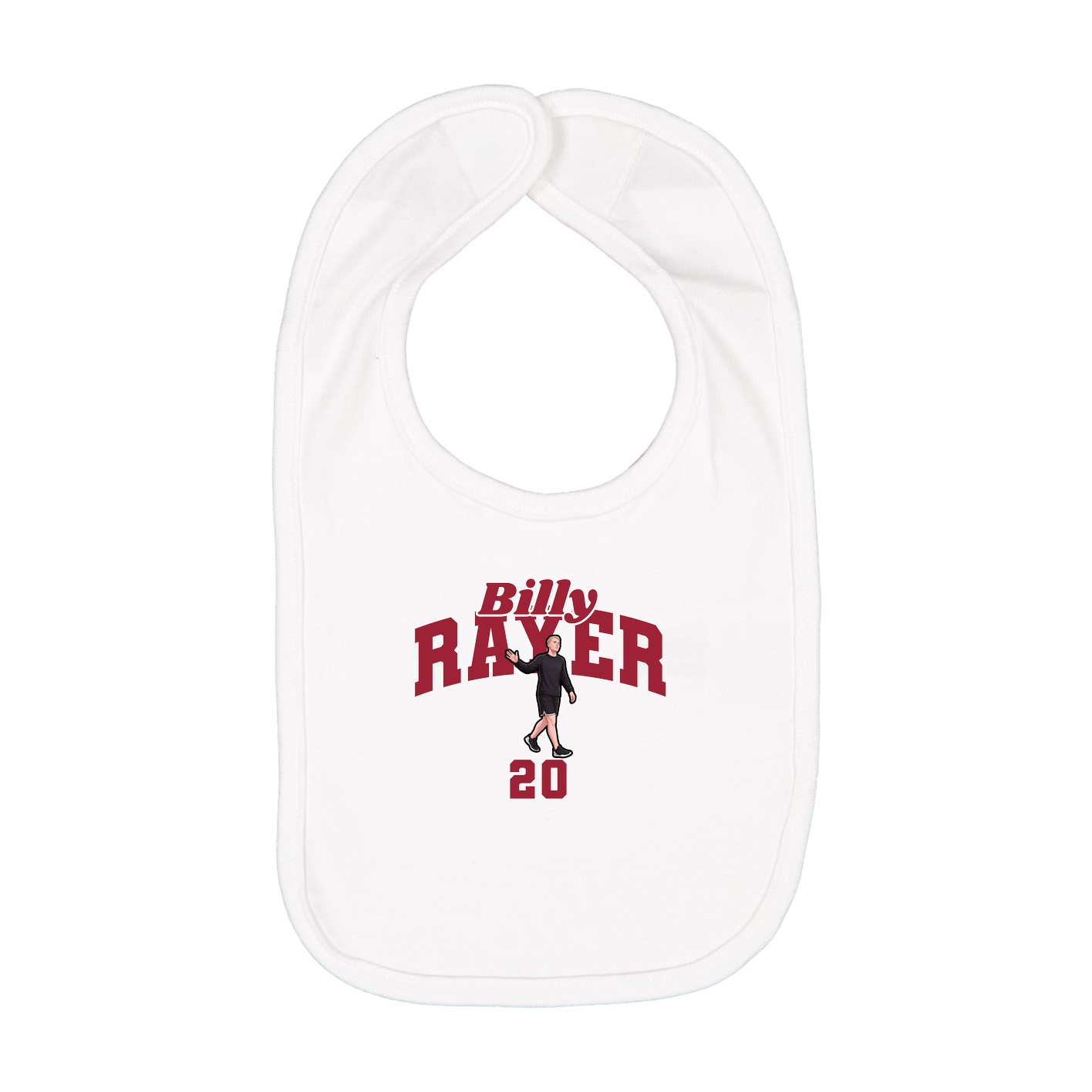 Infant Bib — Signature Arch in White