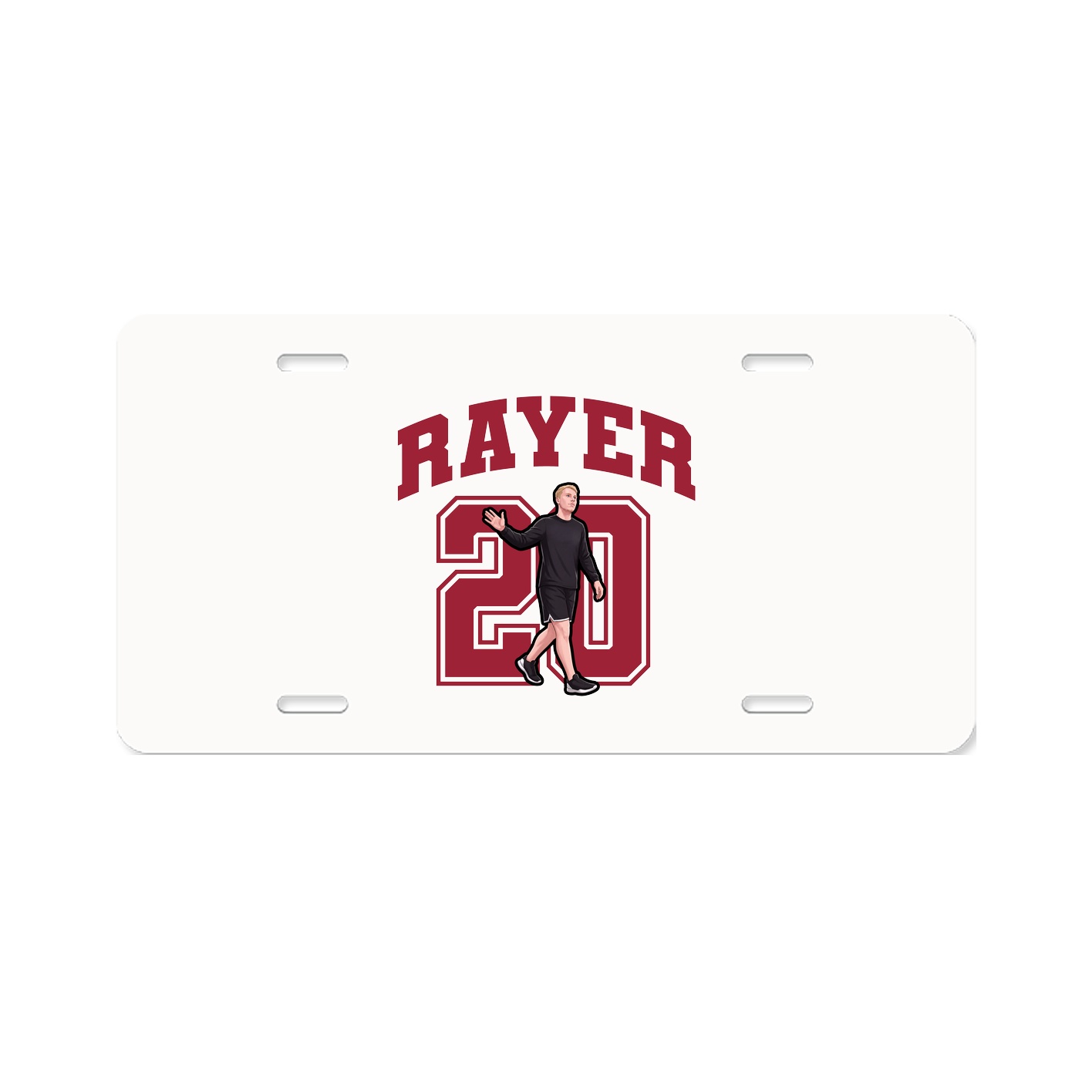 License Plate — Number in Classic