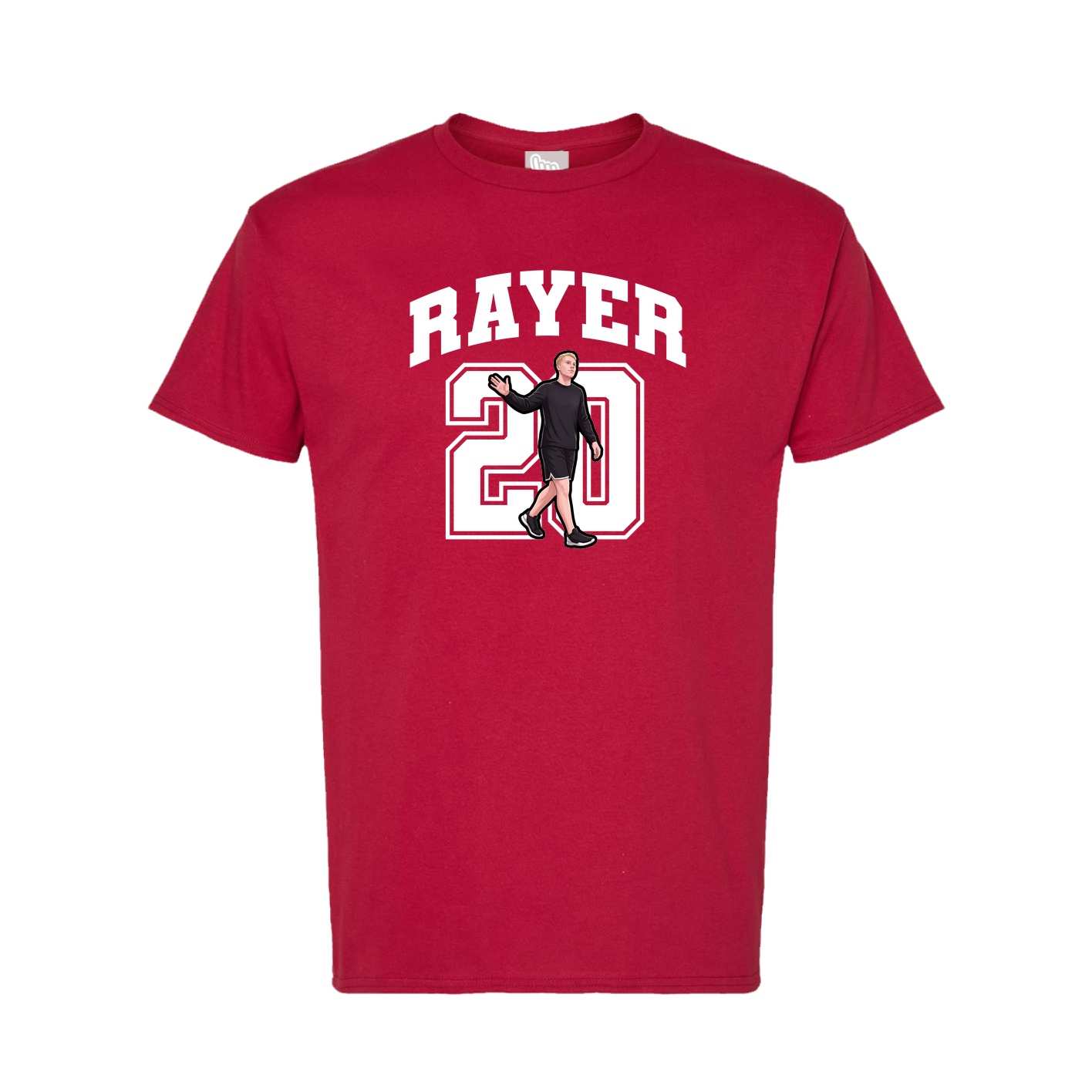 Tee — Number in Crimson