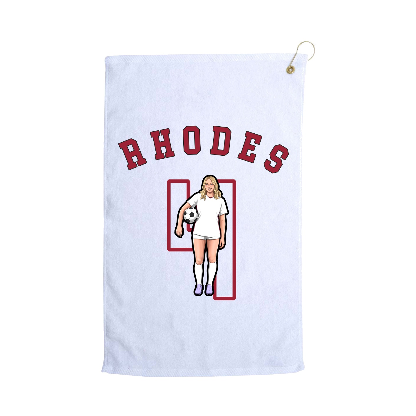 Golf Towel — Shirsey Arch in White