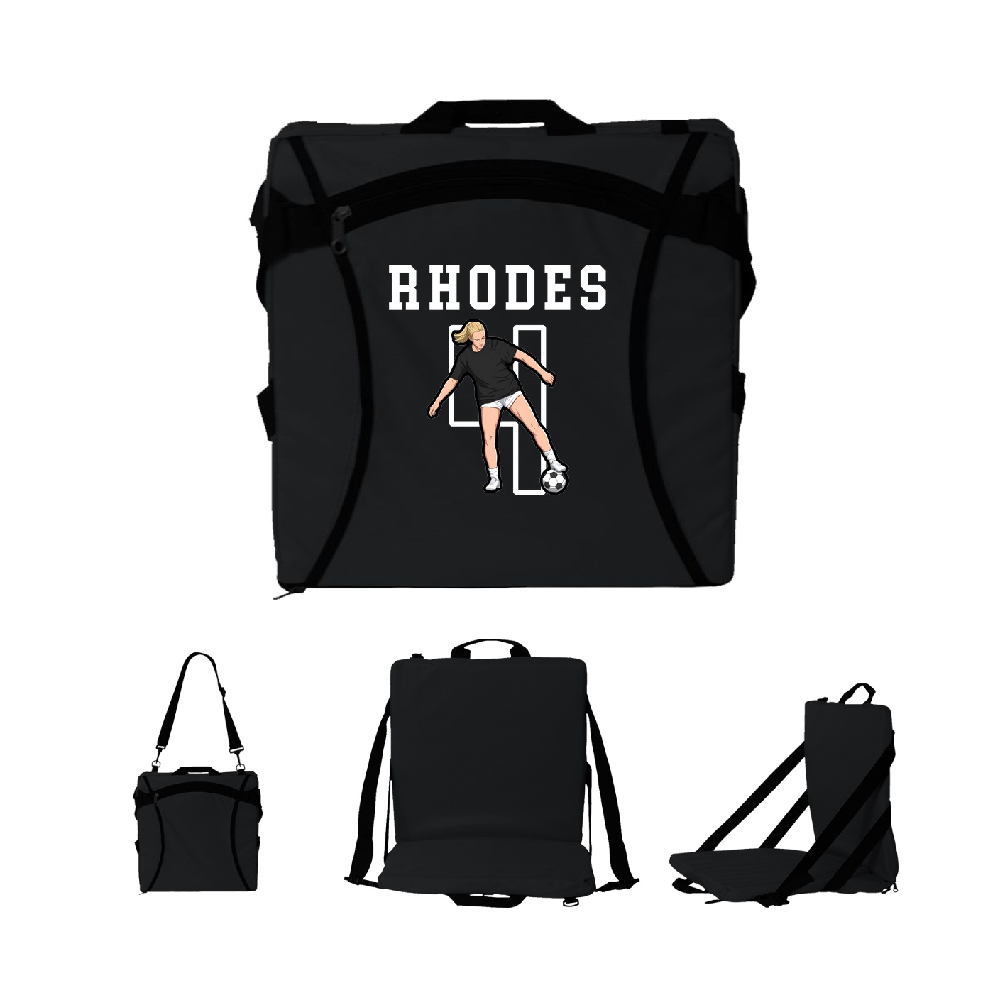 Folding Stadium Seat — Shirsey in Black