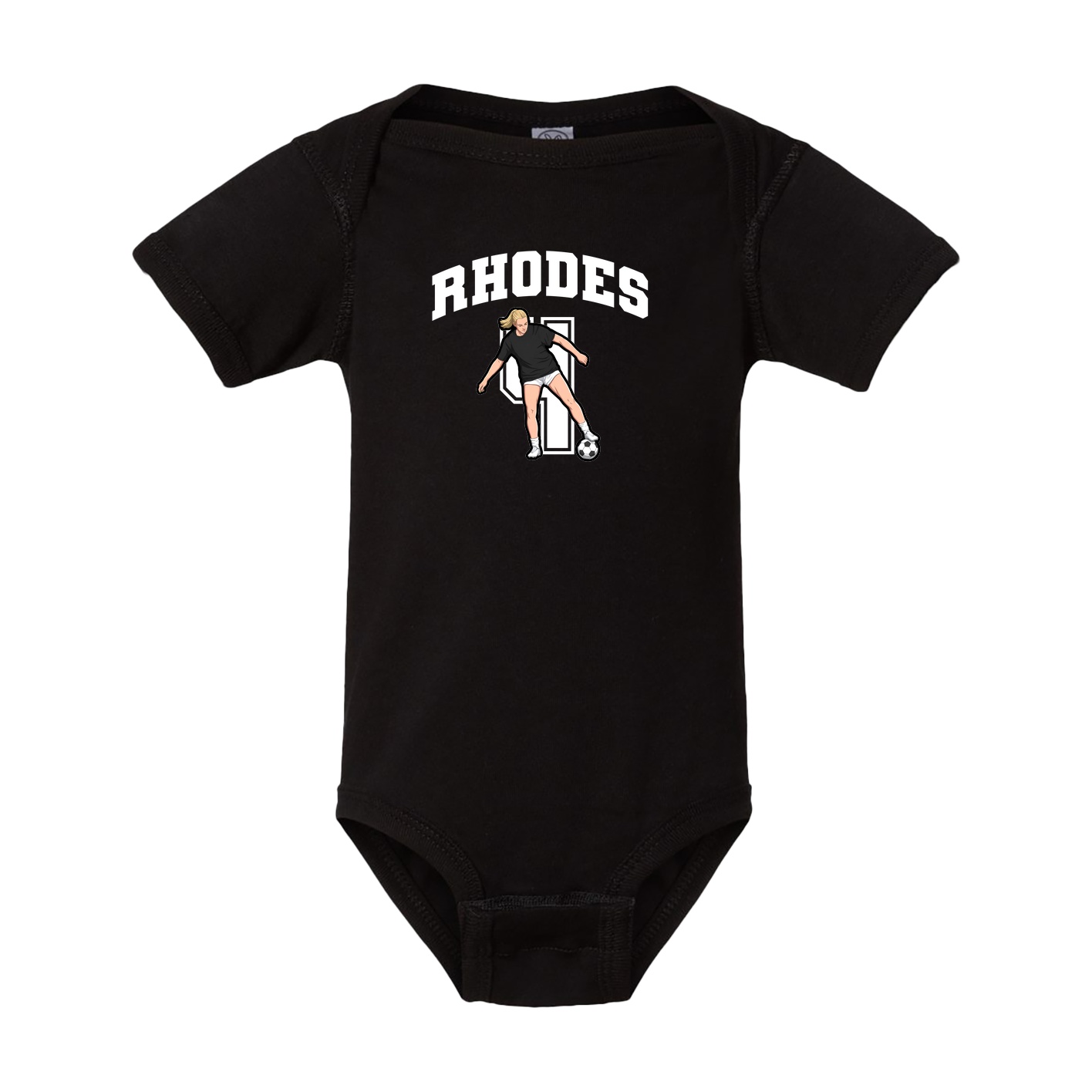 Baby Onesie — Number in Black