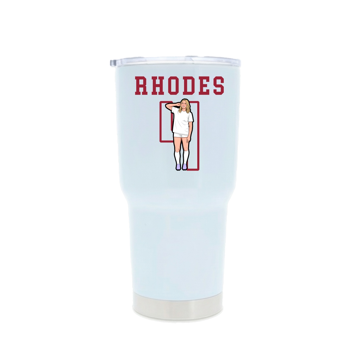 30oz Stainless Steel Tumbler — Shirsey in White