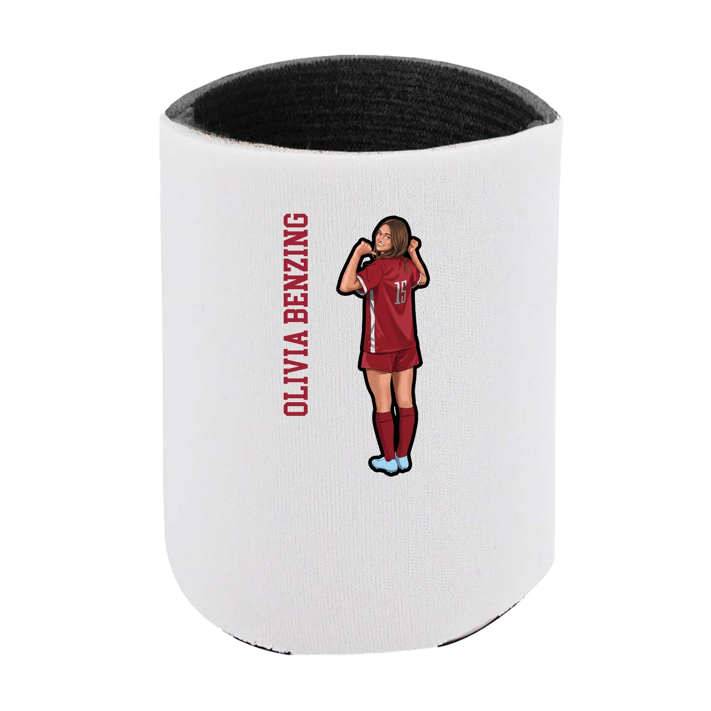 Can Holder — Name Vertical in White