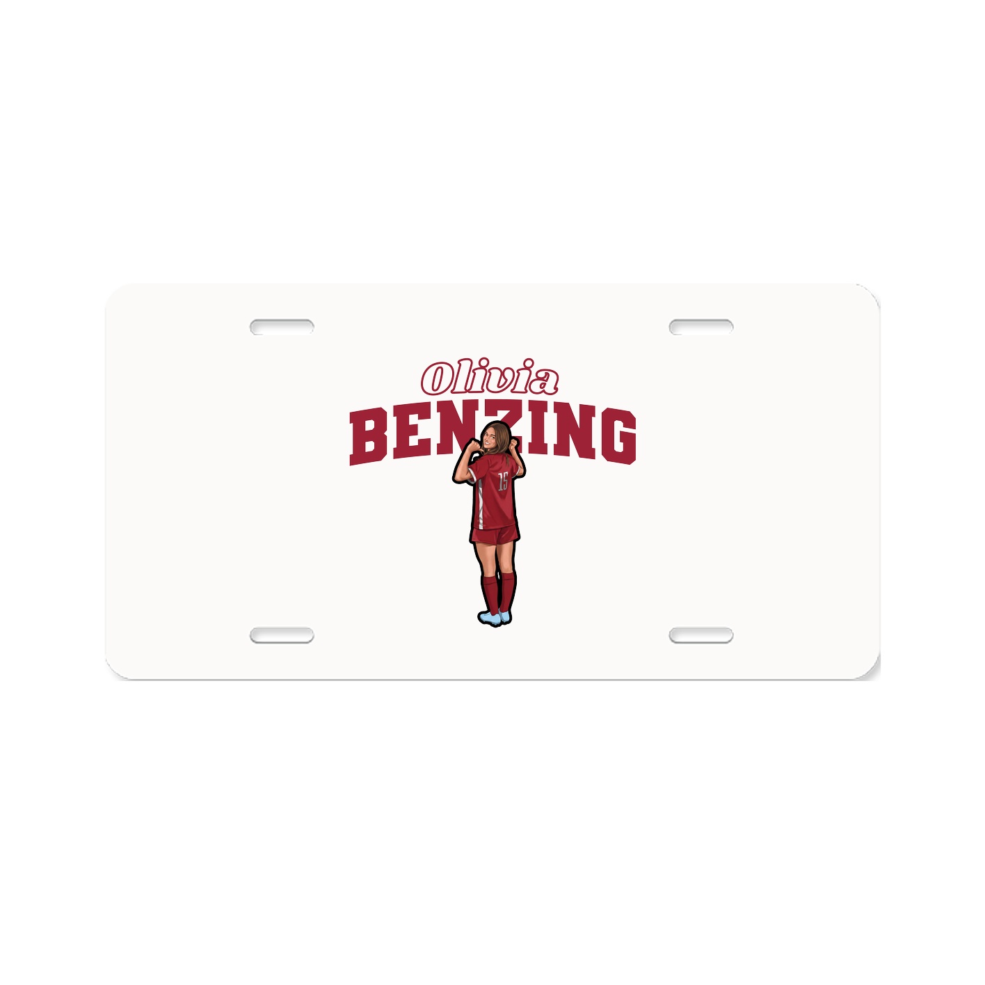 License Plate — Name Arch in Classic