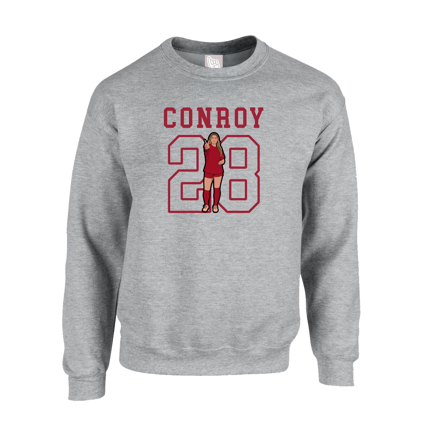 Fleece Crew — Shirsey in Grey