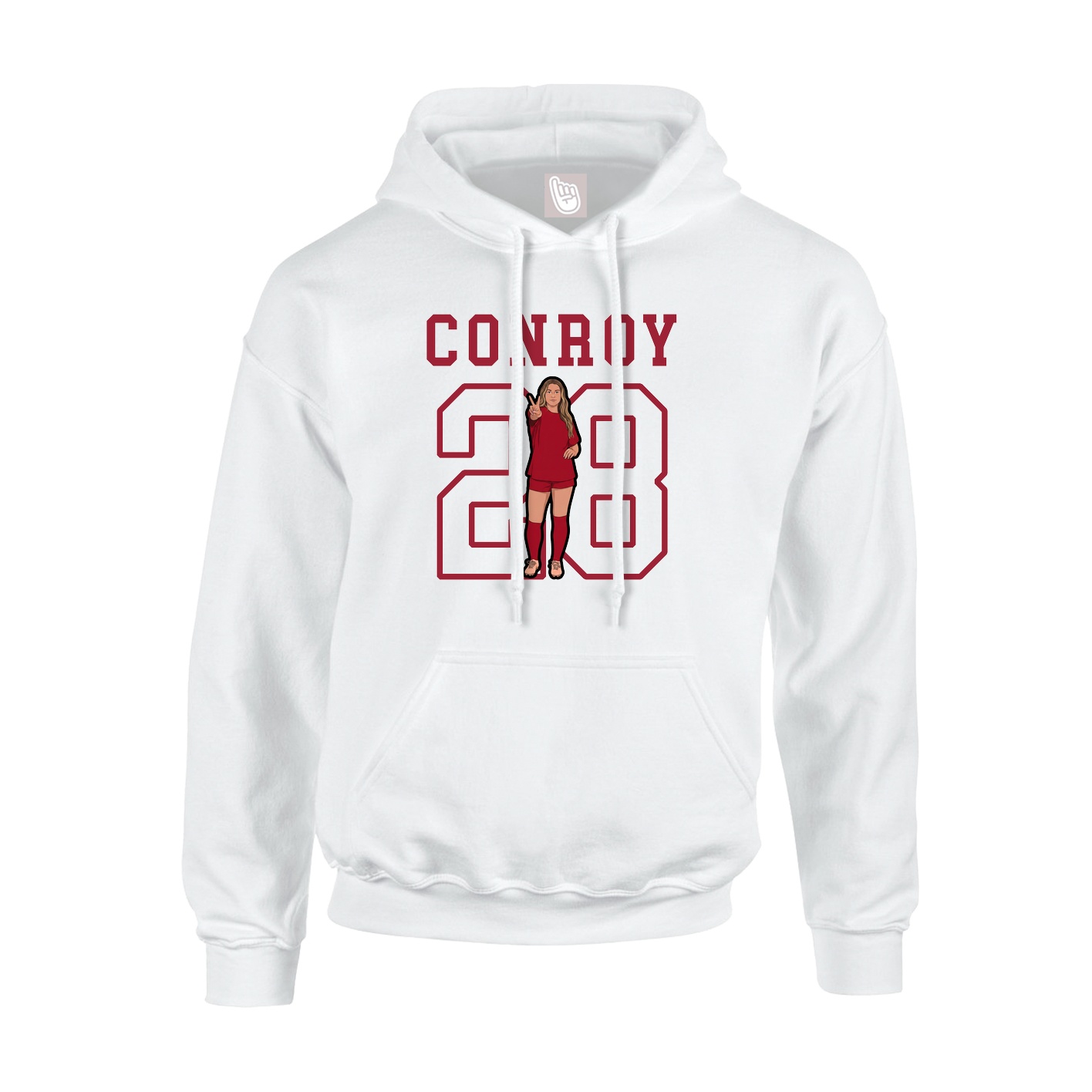 Youth Hoodie — Shirsey in White