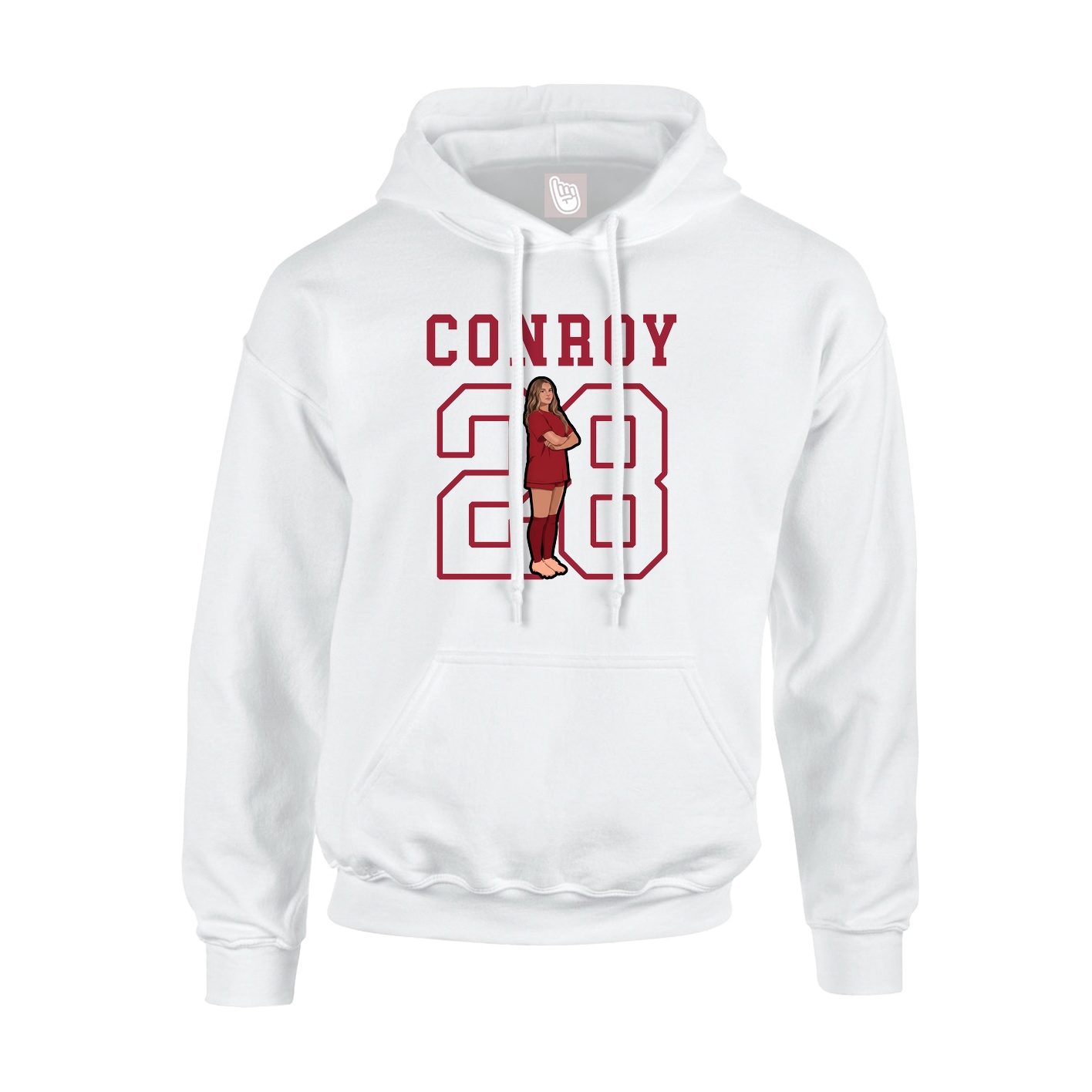 Hoodie — Shirsey in White
