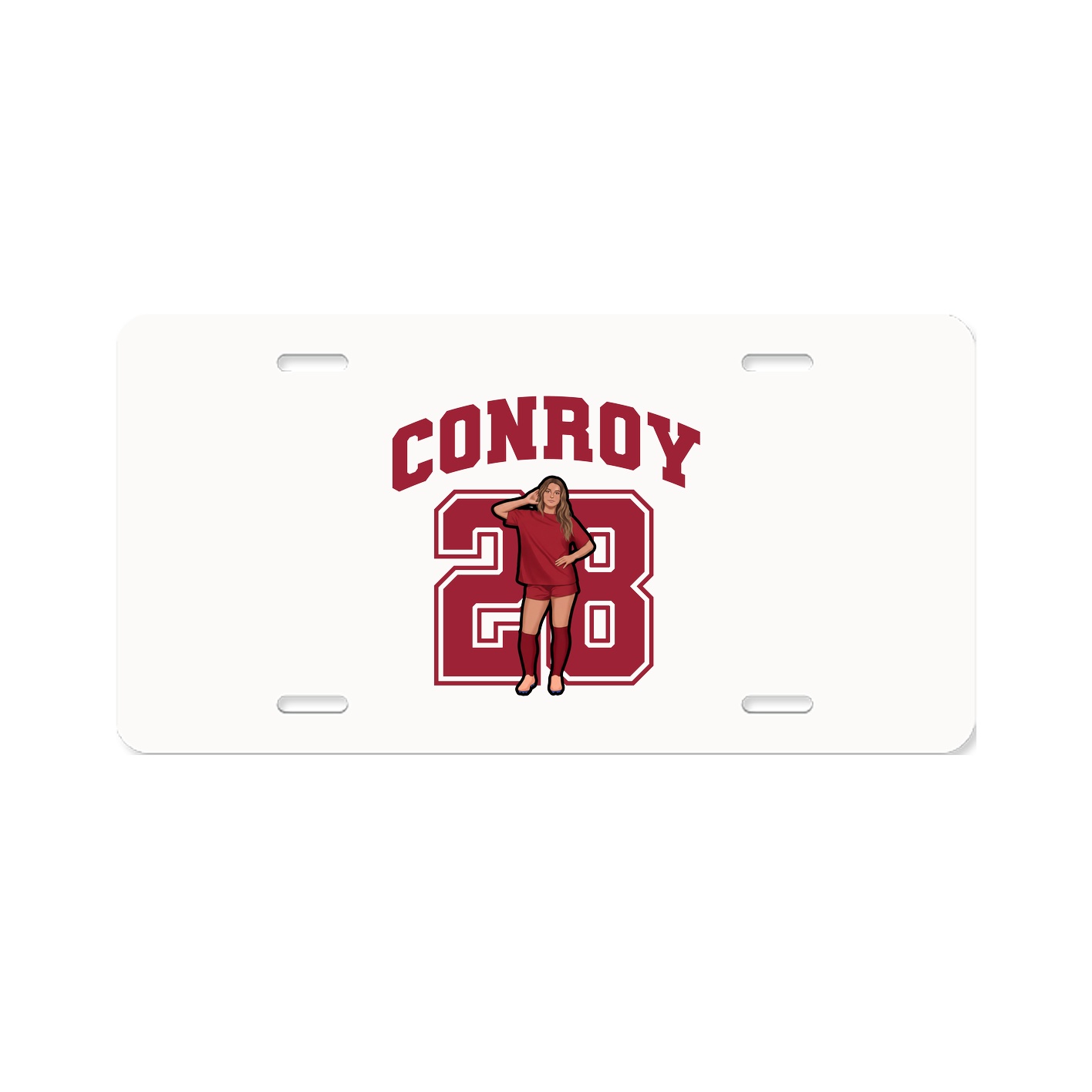 License Plate — Number in Classic