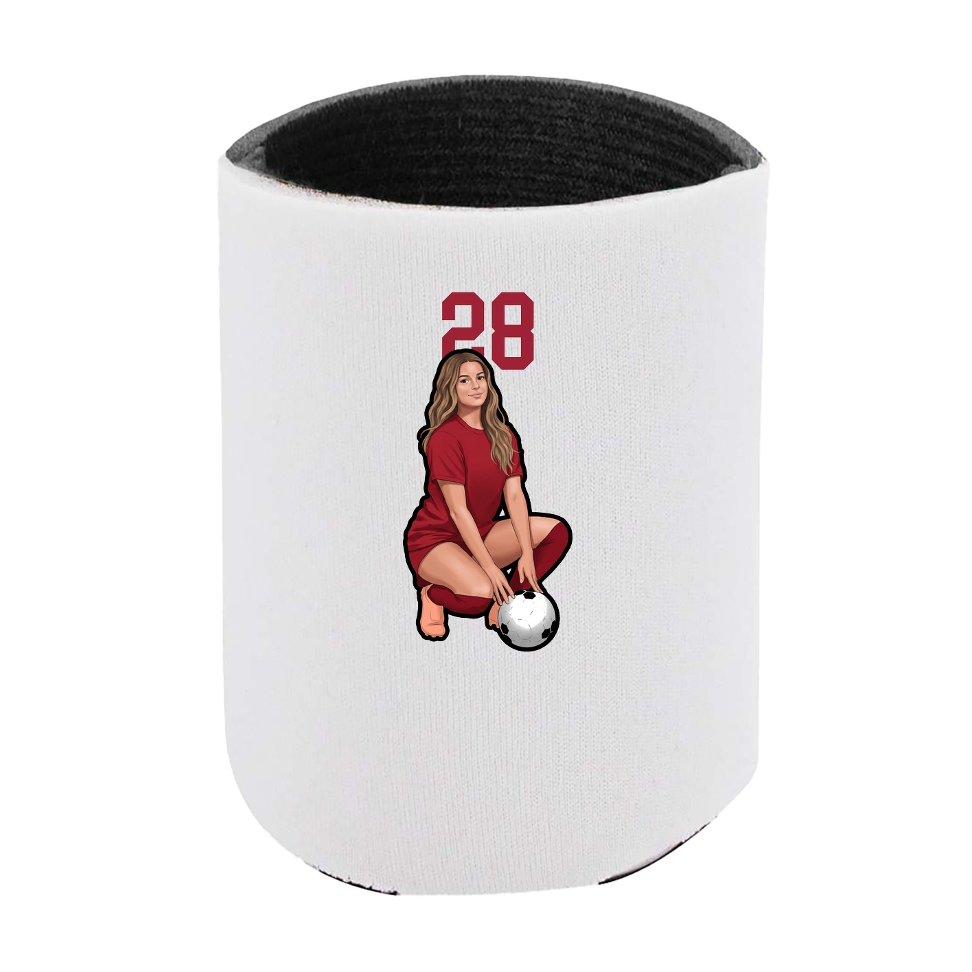 Can Holder — Number Top in White