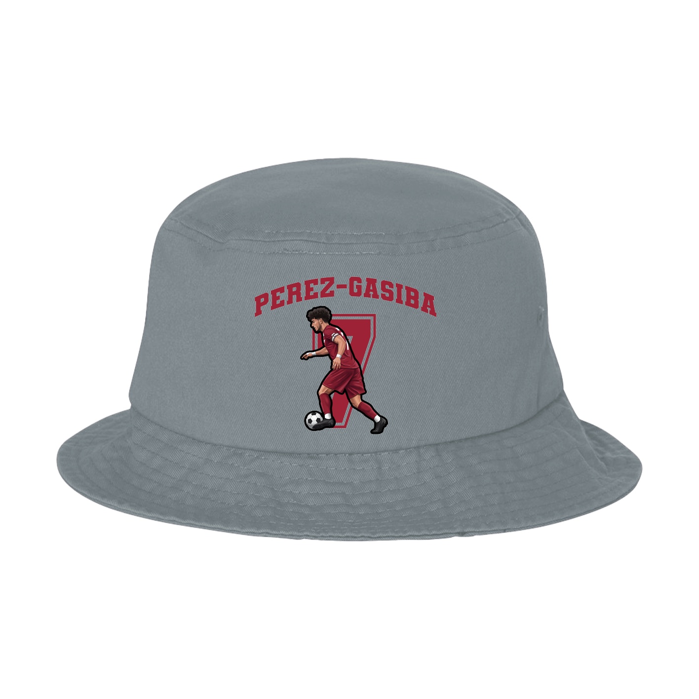 Bucket Cap — Number in Grey