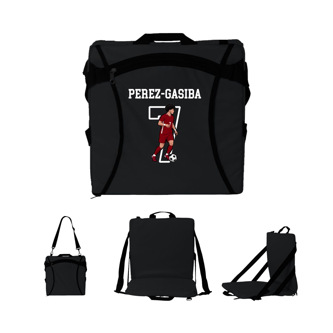 Folding Stadium Seat — Shirsey in Black