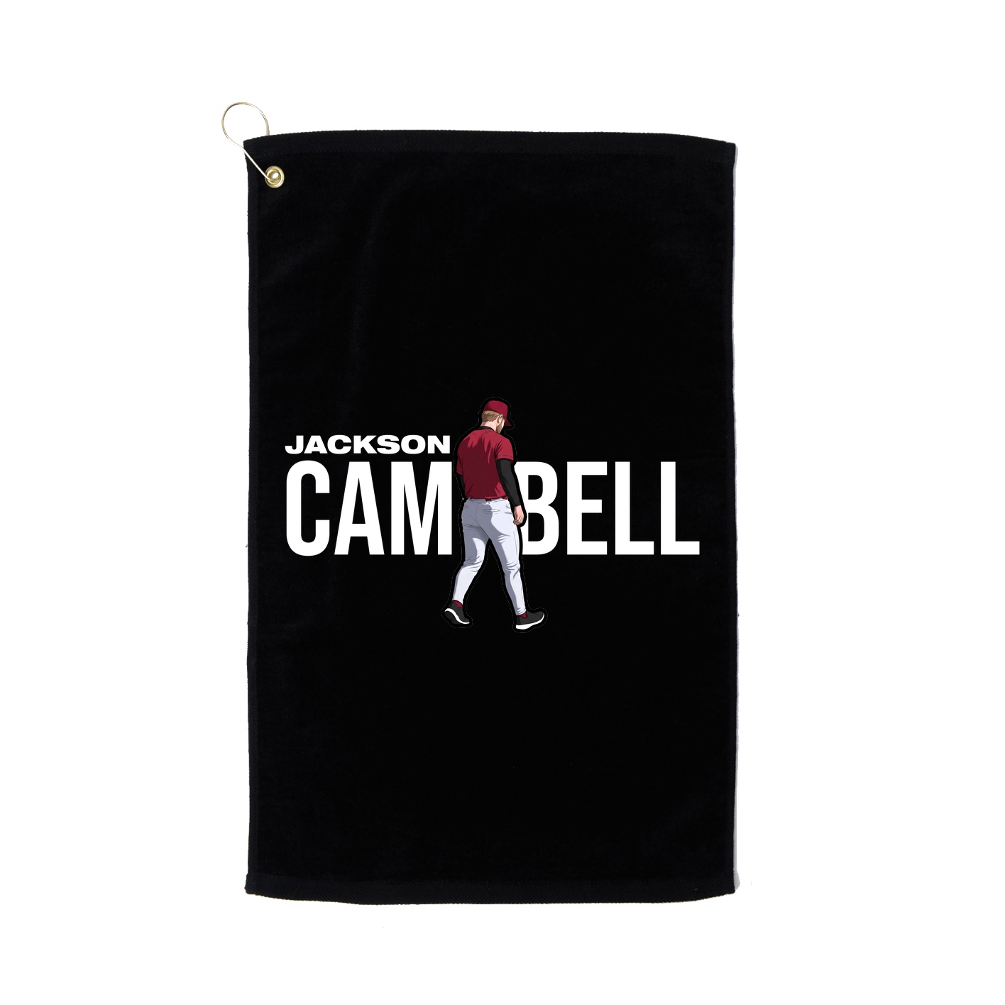 Golf Towel — Player Name in Black