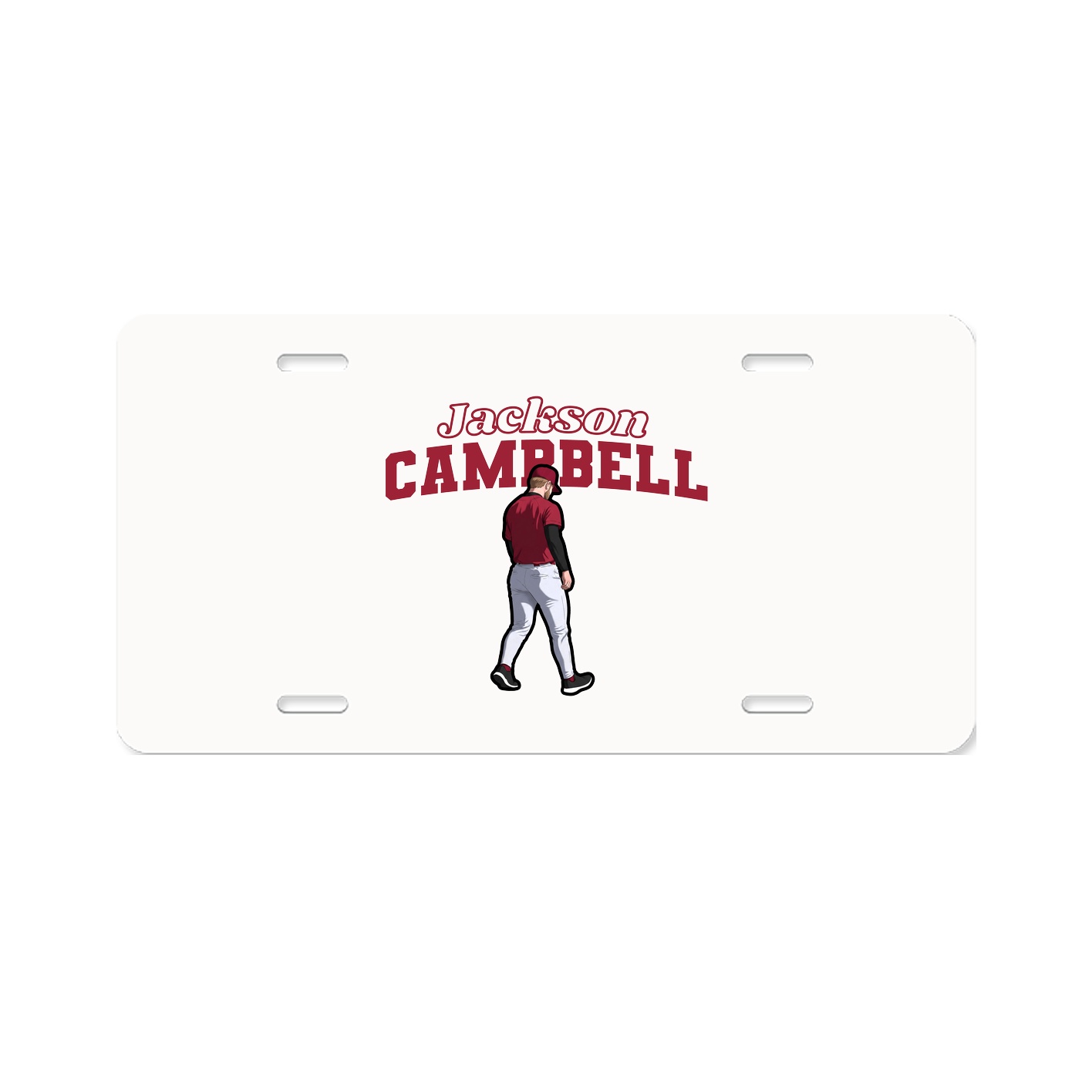License Plate — Name Arch in Classic
