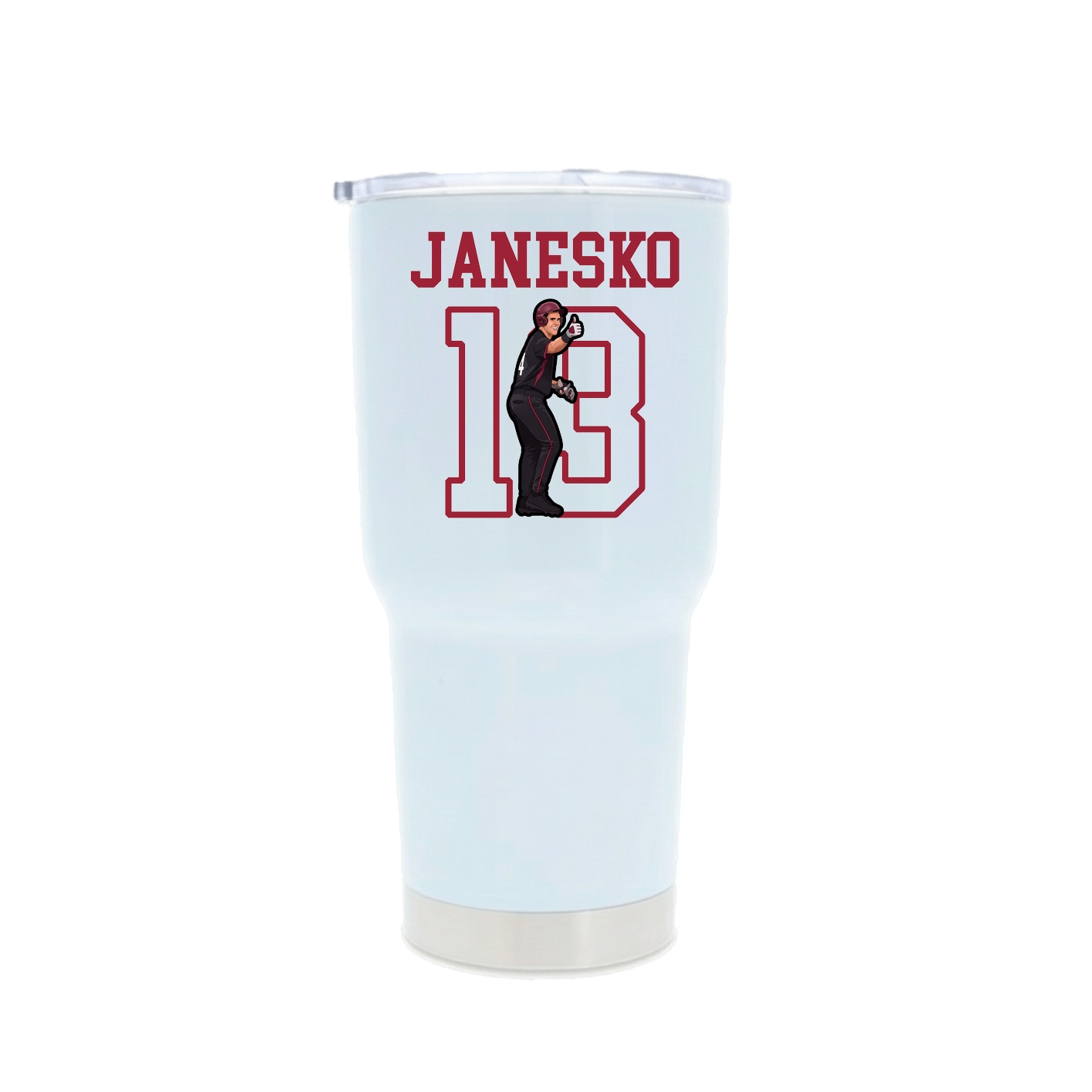 30oz Stainless Steel Tumbler — Shirsey in White