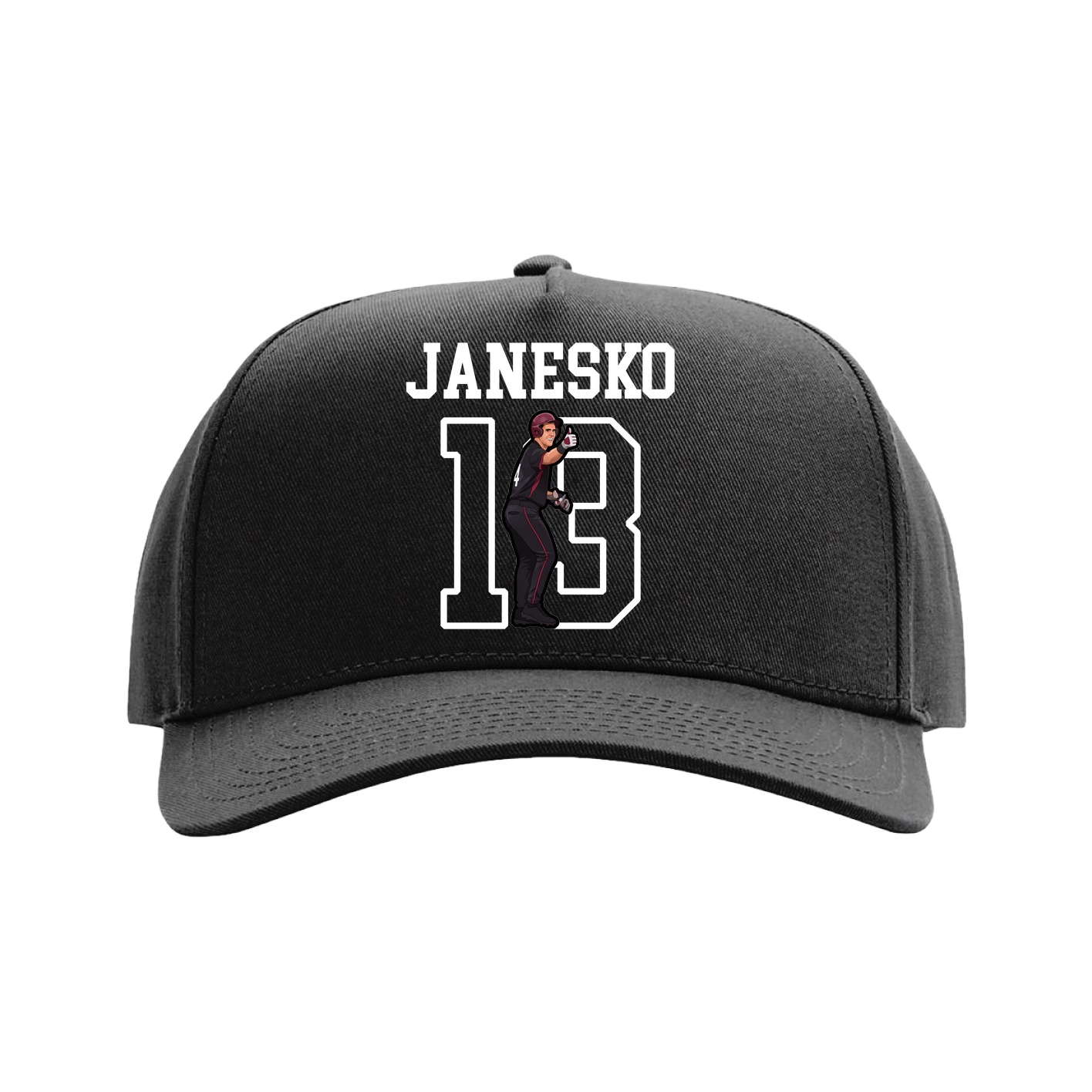 Full Fabric Five-Panel Champ Cap — Shirsey in Black