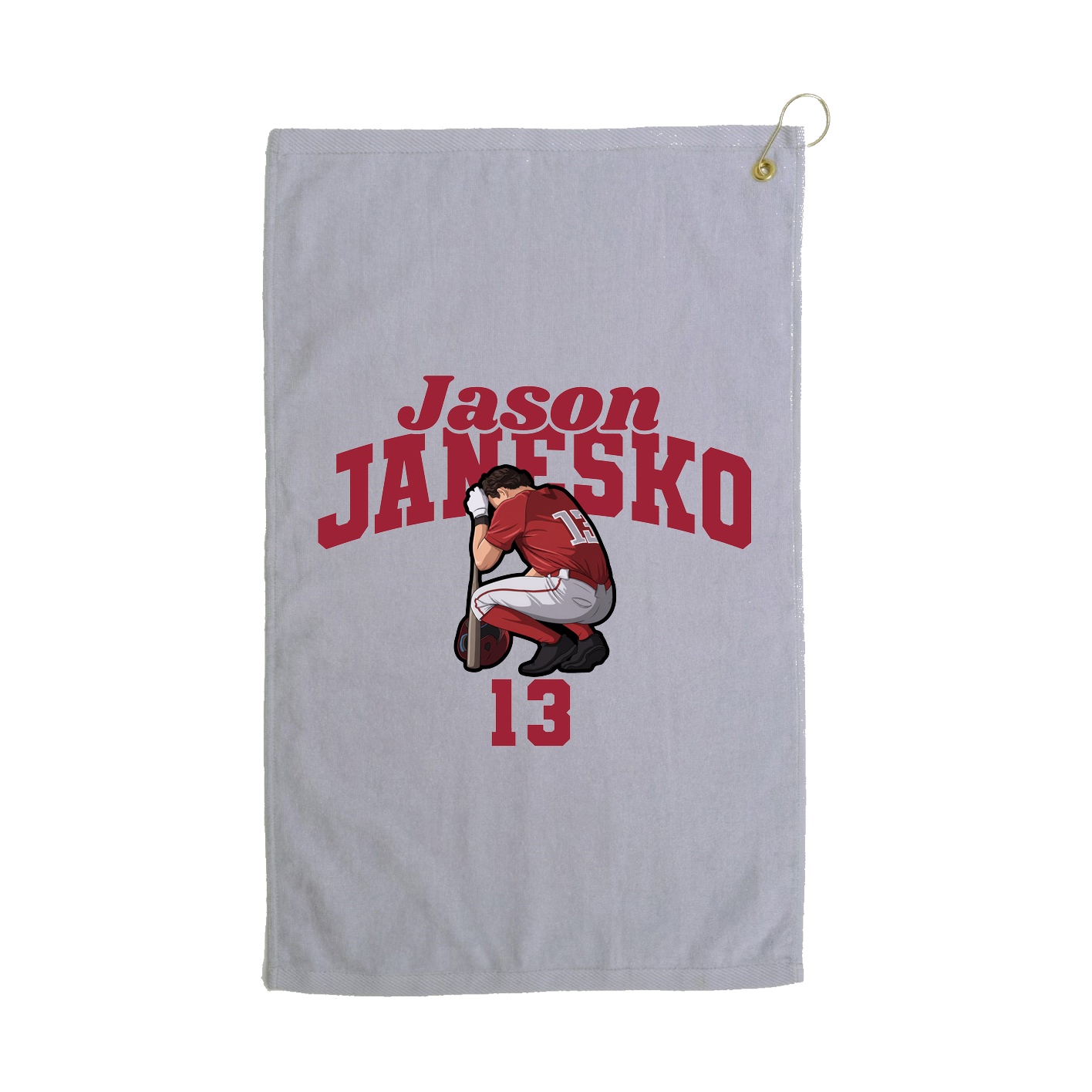 Golf Towel — Signature Arch in Grey