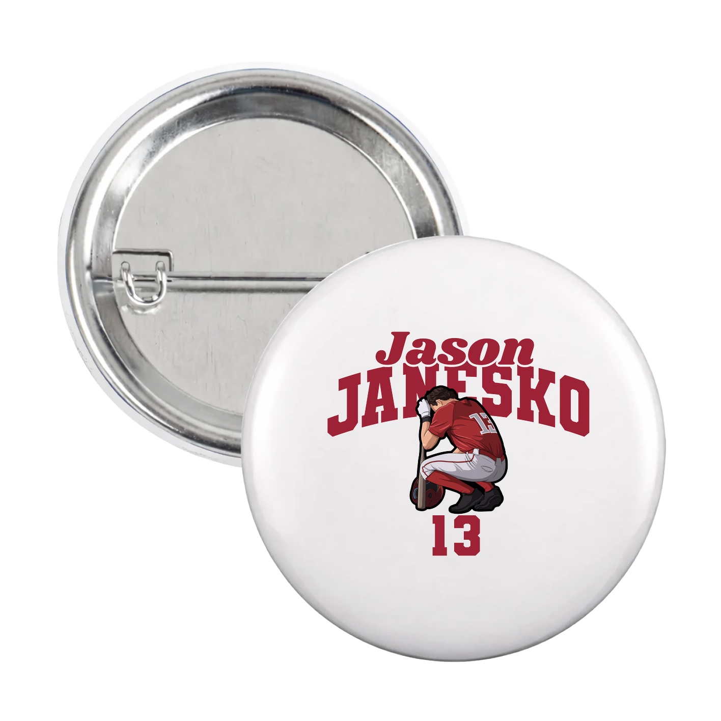 Game Day Button — Signature Arch in White