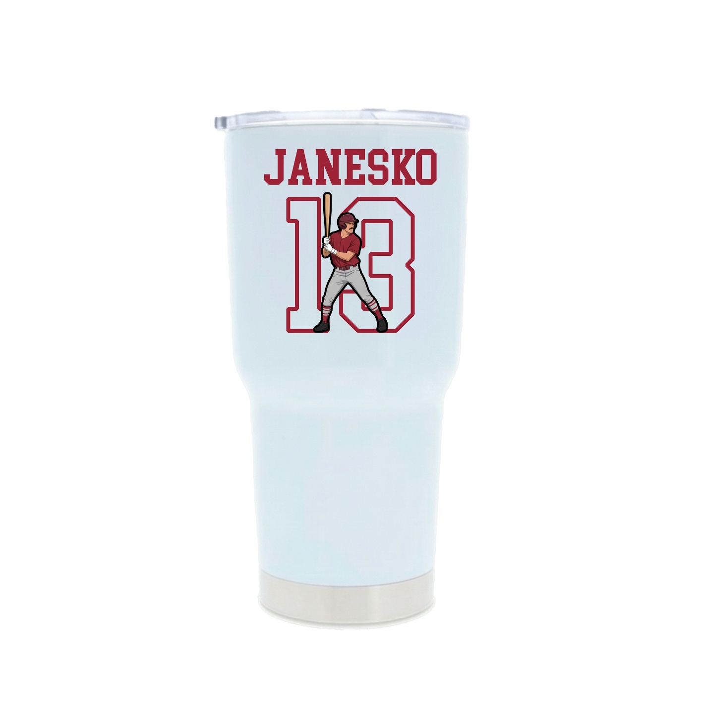 30oz Stainless Steel Tumbler — Shirsey in White