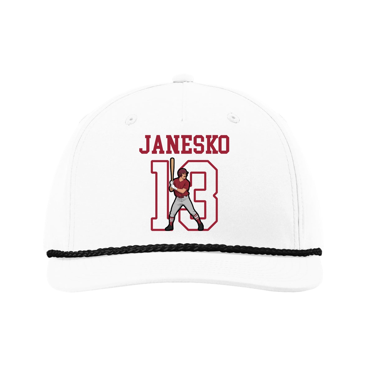 Five-Panel Classic Rope Cap — Shirsey in White
