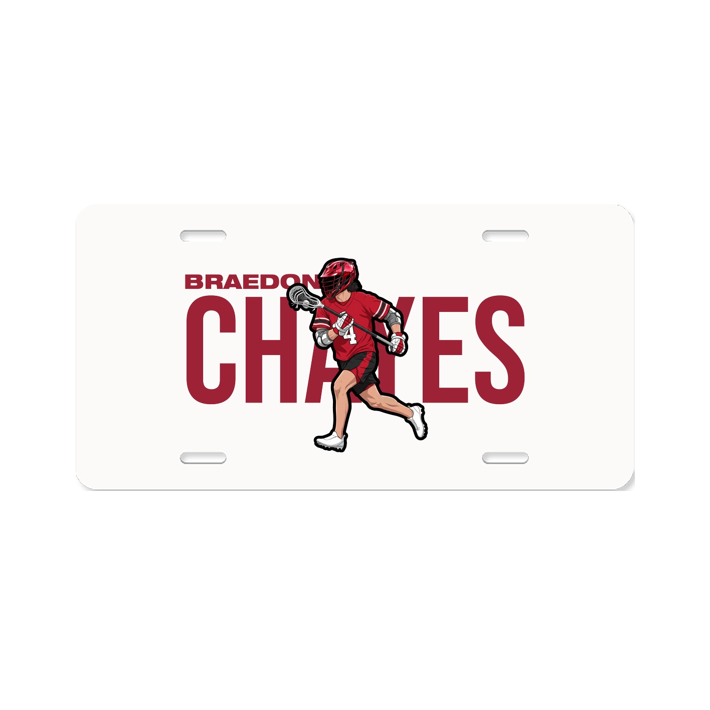 License Plate — Player Name in Classic