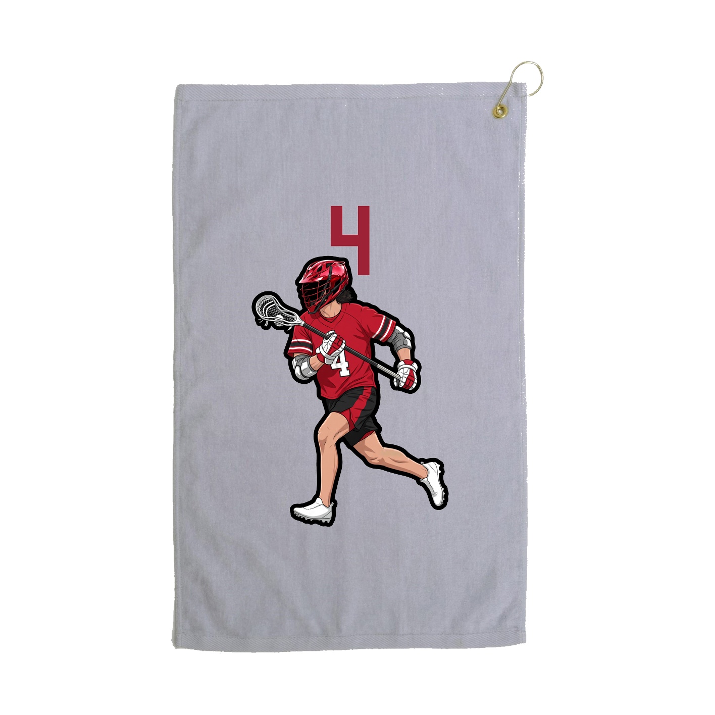 Golf Towel — Number Top in Grey