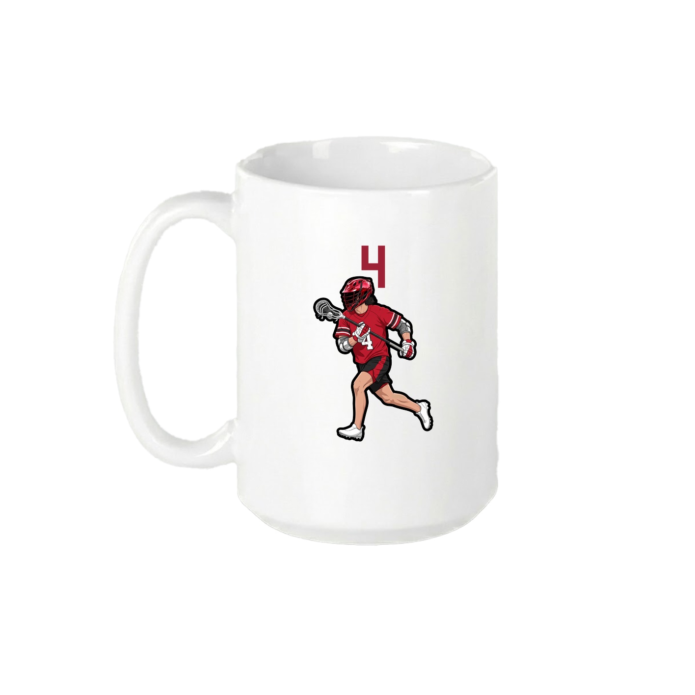 15oz Coffee Mug — Number Top in White