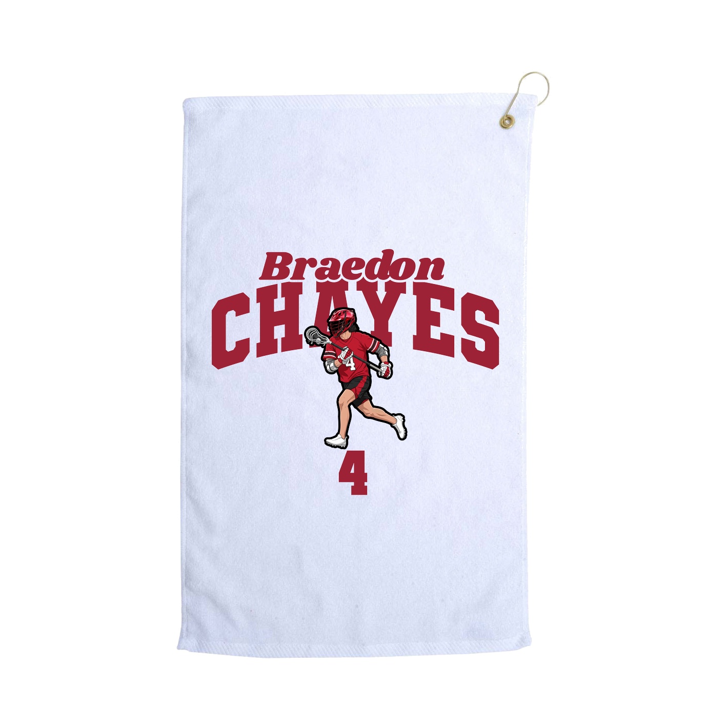 Golf Towel — Signature Arch in White