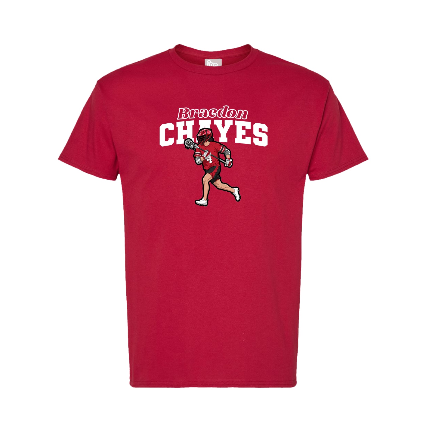 Tee — Name Arch in Crimson