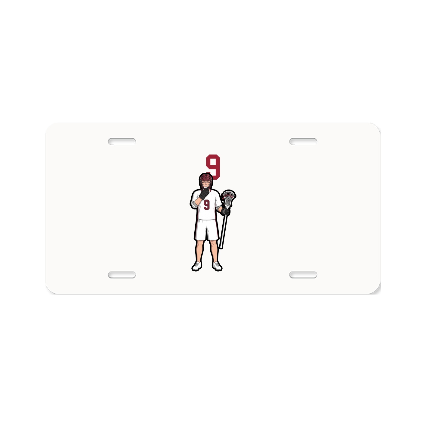 License Plate — Number Top in Classic